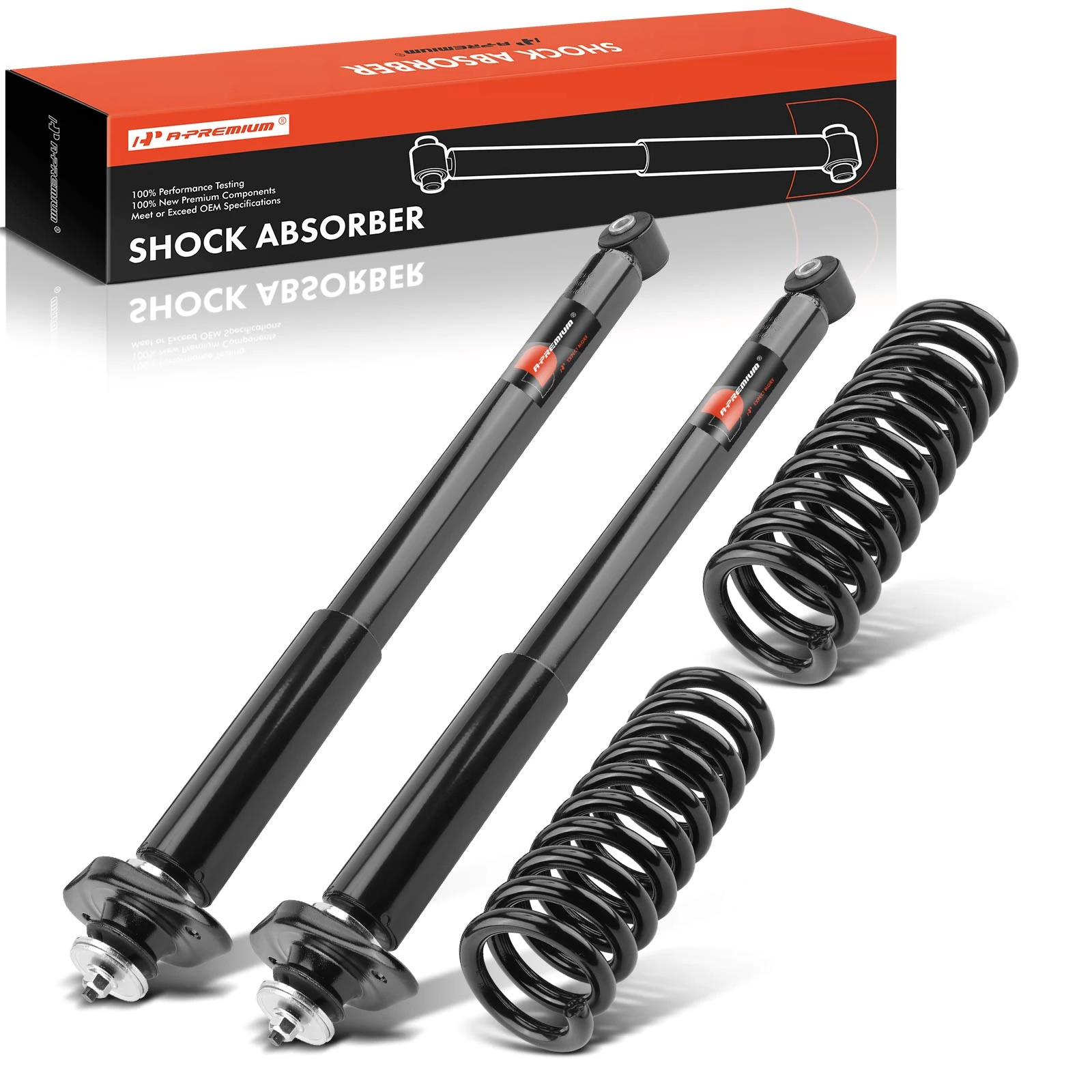 2-Pc Shock Absorbers Rear Driver & Passenger A-Premium APSA2526