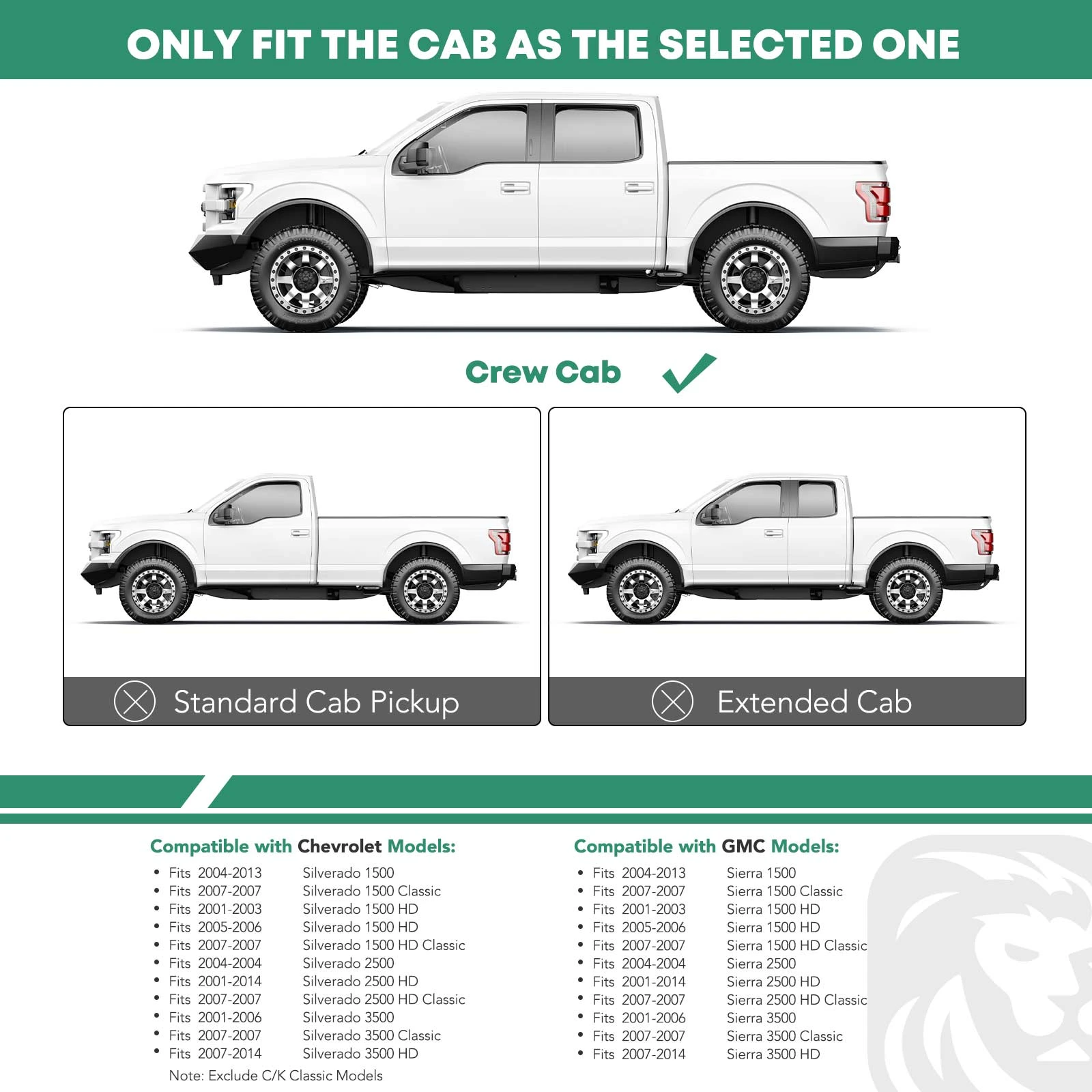 6 Inch Chrome S/S 304 Oval Straight Side Step Bars for 2001-2014 Chevrolet Silverado 2500 HD