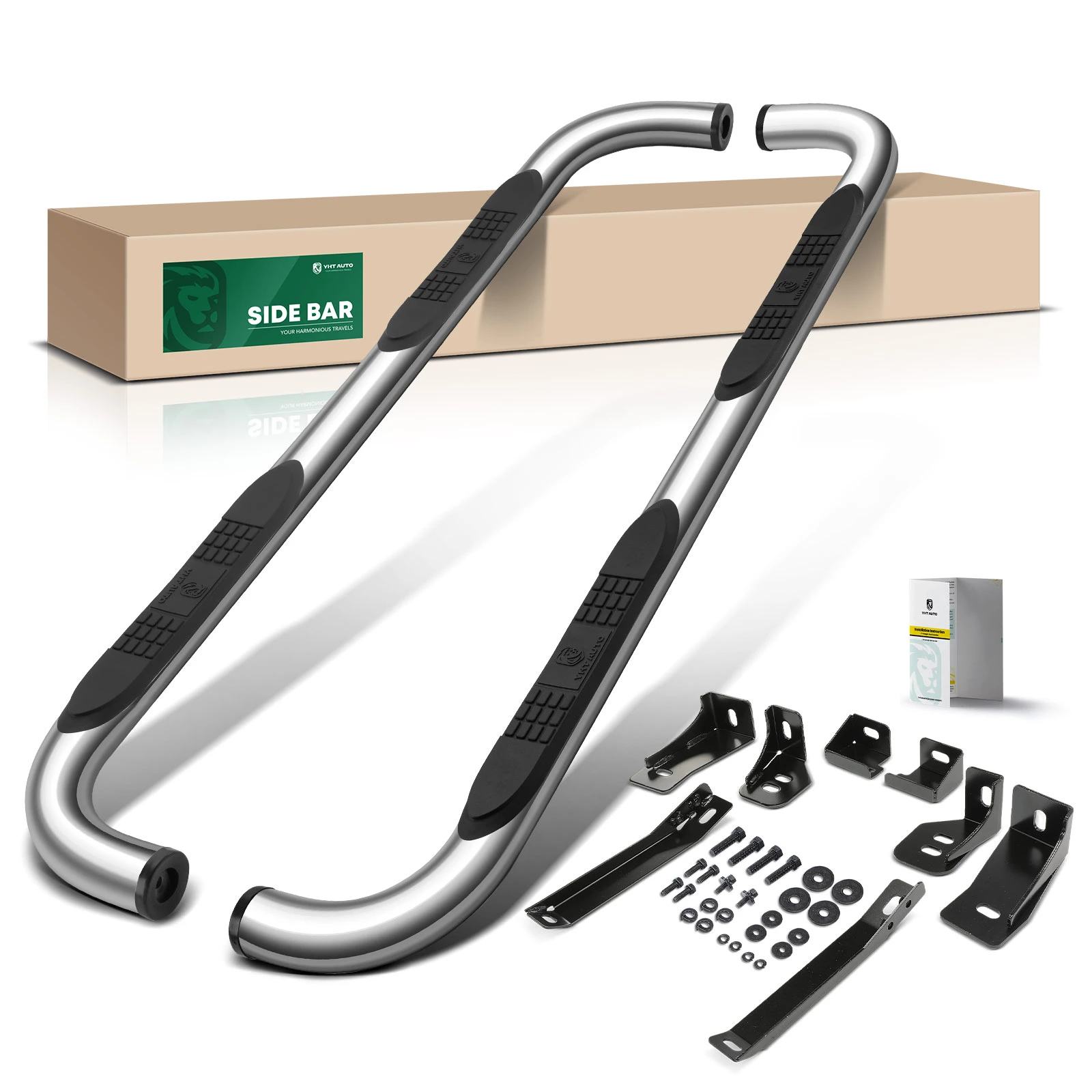 3 Inch Chrome S/S 304 Round Side Step Bars