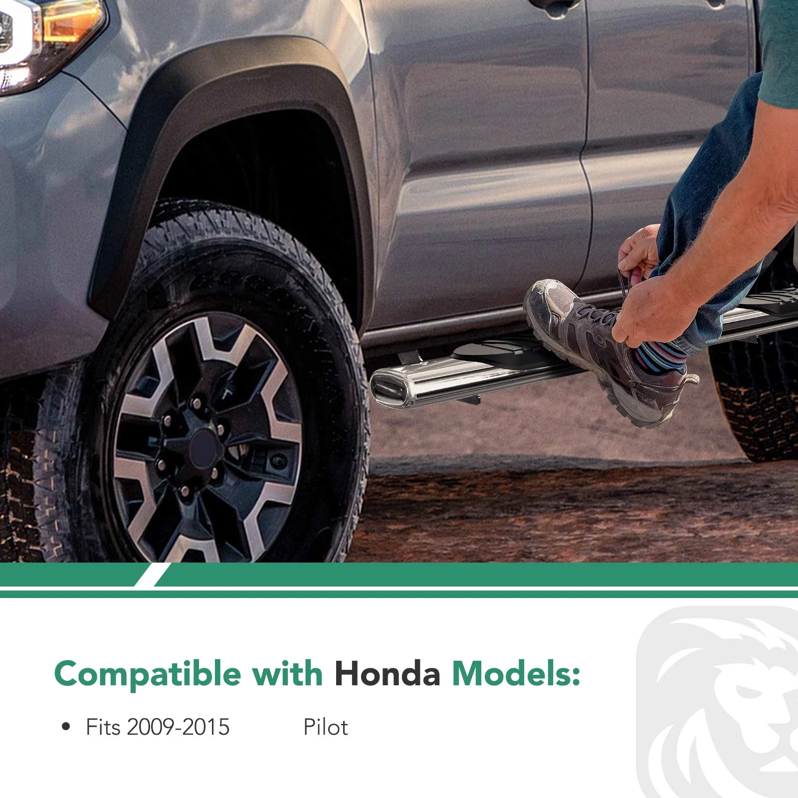 3 Inch Chrome S/S 304 Round Side Step Bars for 2009-2015 Honda Pilot