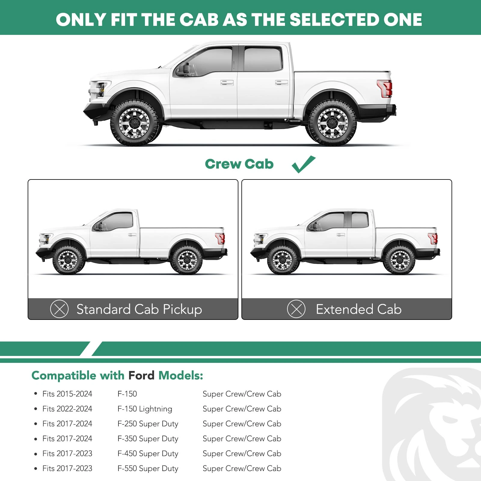 4.25 Inch Textured Black PNC Steel Side Step Bars for 2022-2024 Ford F-150 Lightning