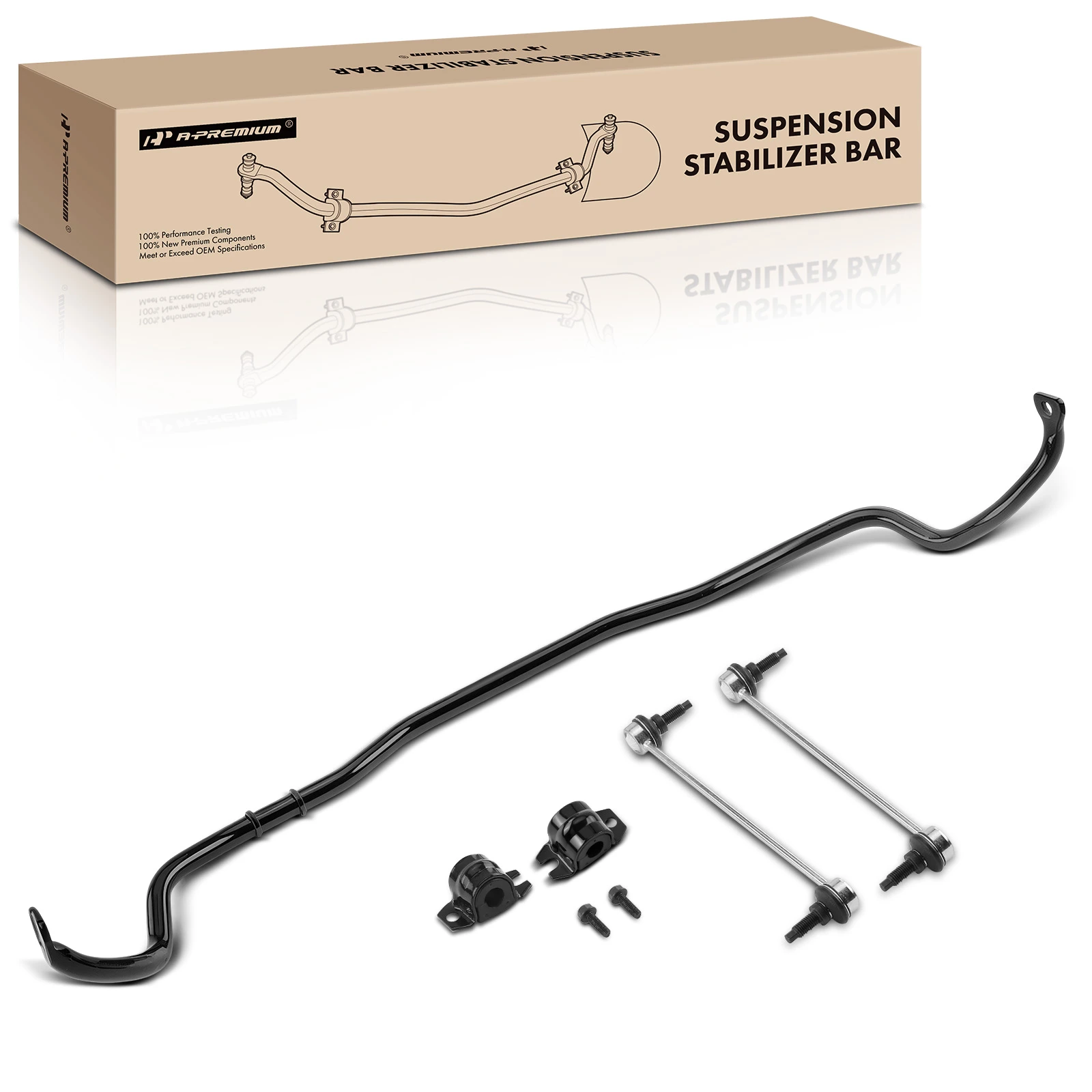 Front Suspension Sway Bar with Bushing Kit for 2007-2009 Saturn Aura