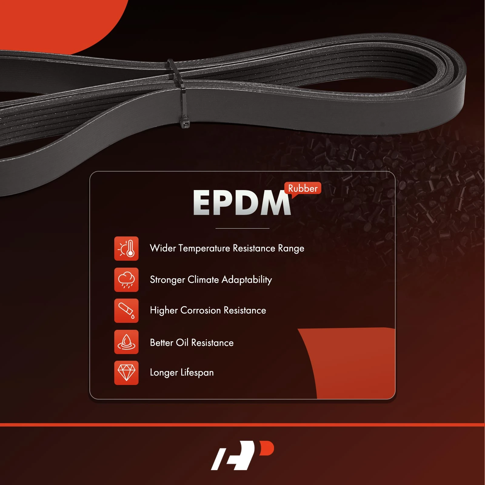 A-Premium Engine Serpentine Drive Belt Compatible With Jeep, Mercedes