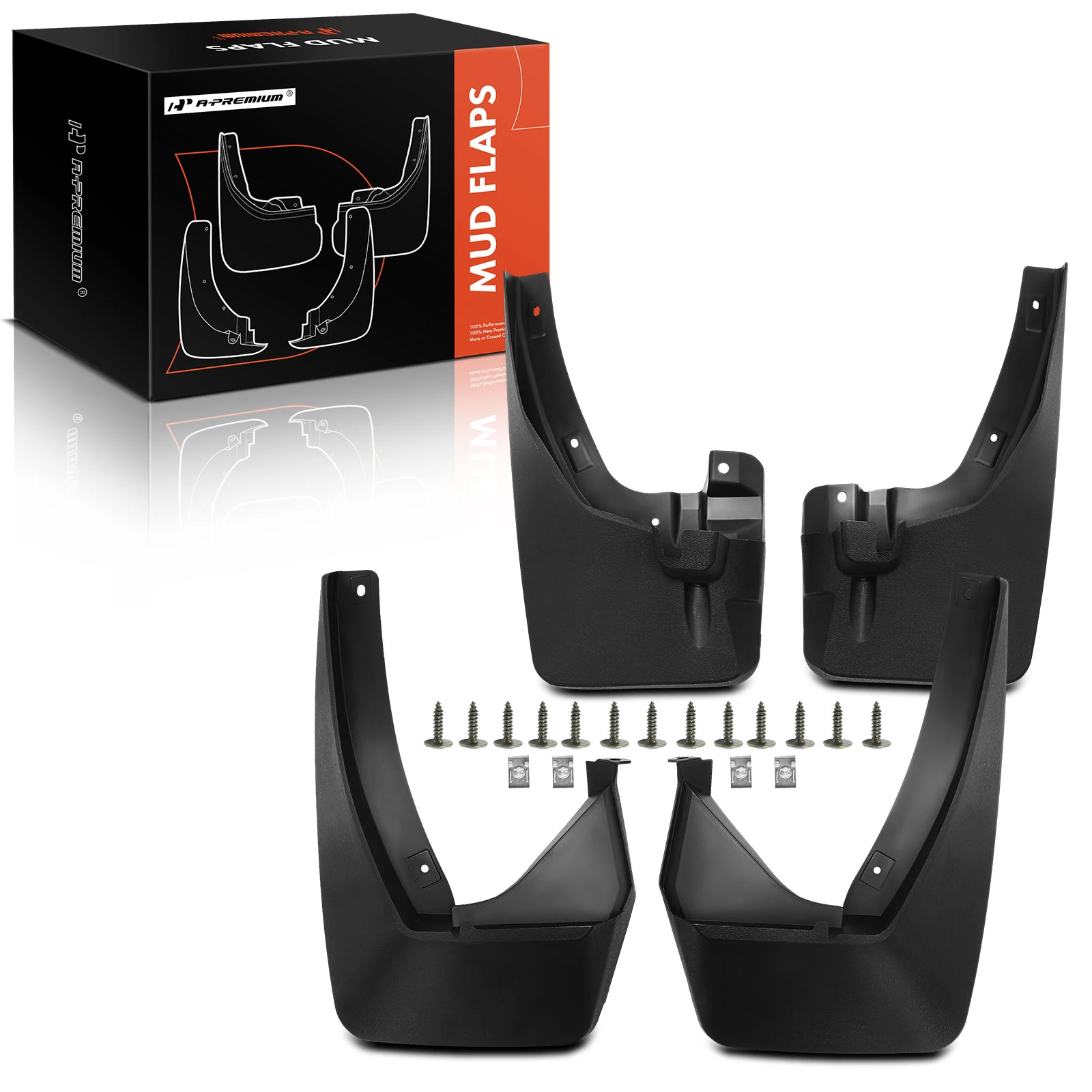 4 Pcs Front & Rear Mud Flaps Splash Guards Fender for 2006-2014 Honda Ridgeline