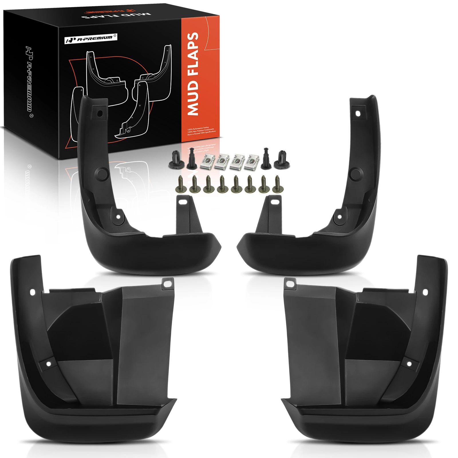 4 Pcs Front & Rear Splash Guards Mud Flaps