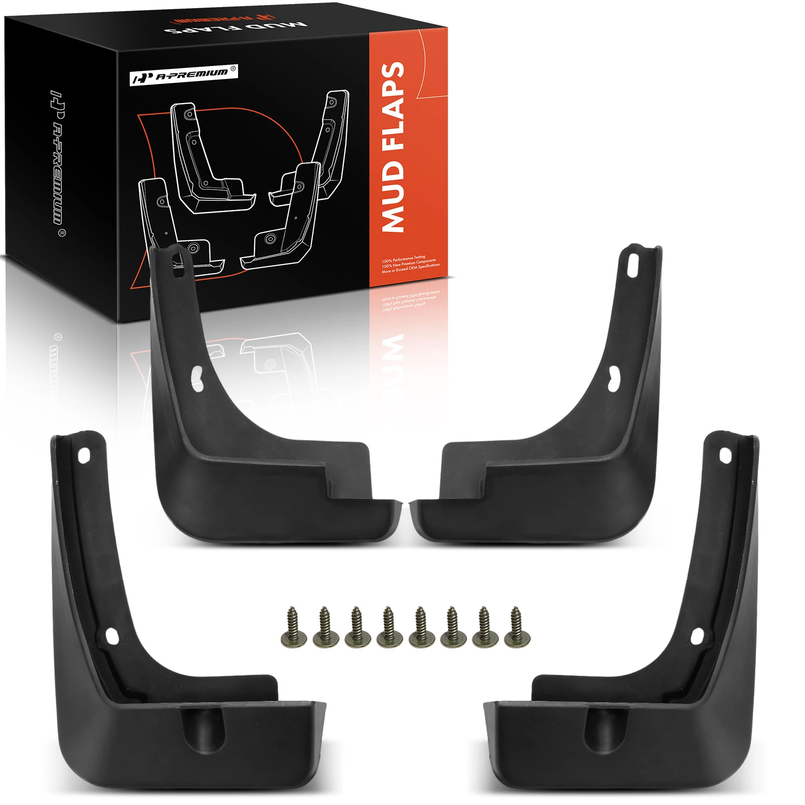 4 Pcs Front & Rear Mud Flaps Splash Guards Fender for 2017-2018 Kia Forte