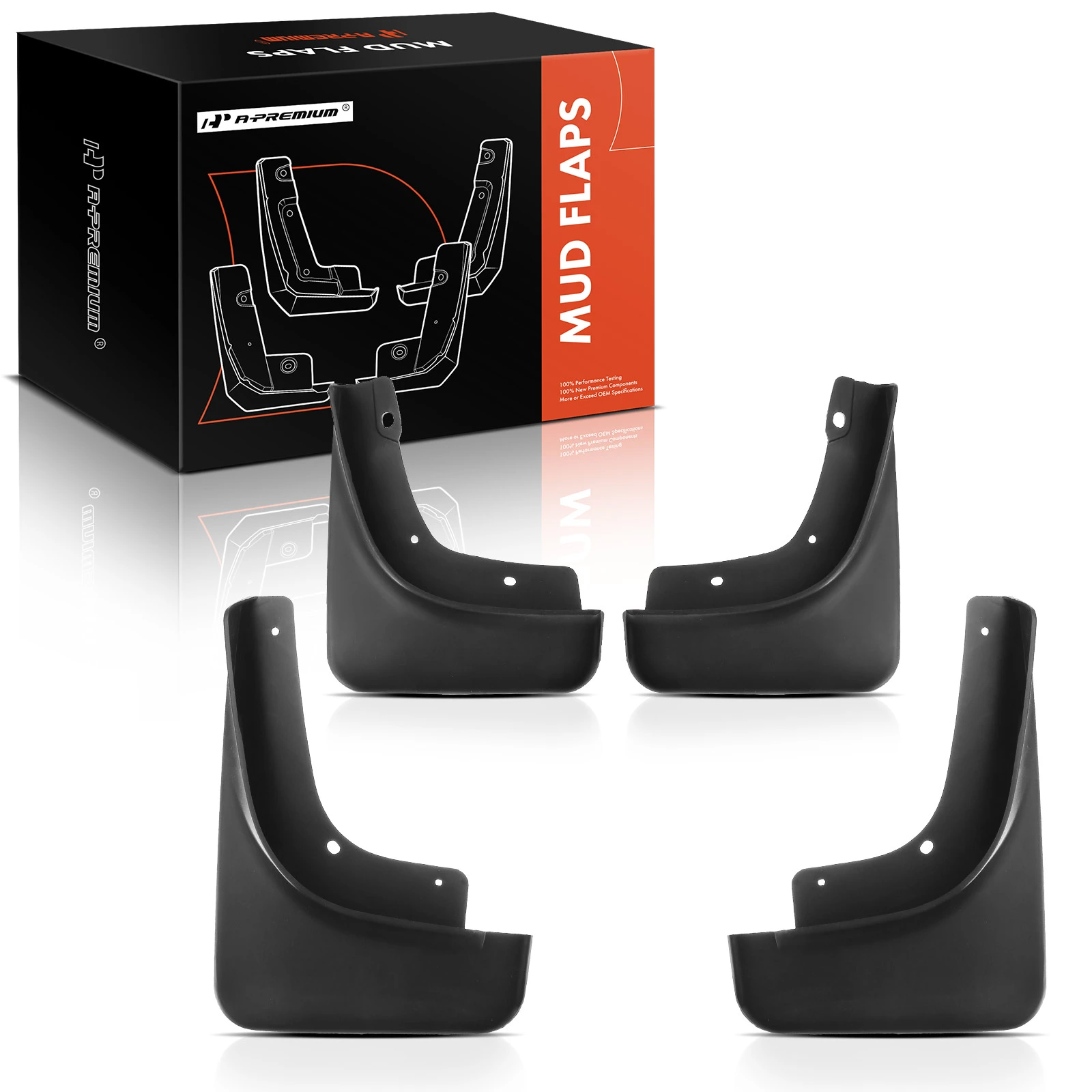 4 Pcs Splash Guards Mud Flaps Mudguards Front & Rear for 2017-2023 Jeep Compass