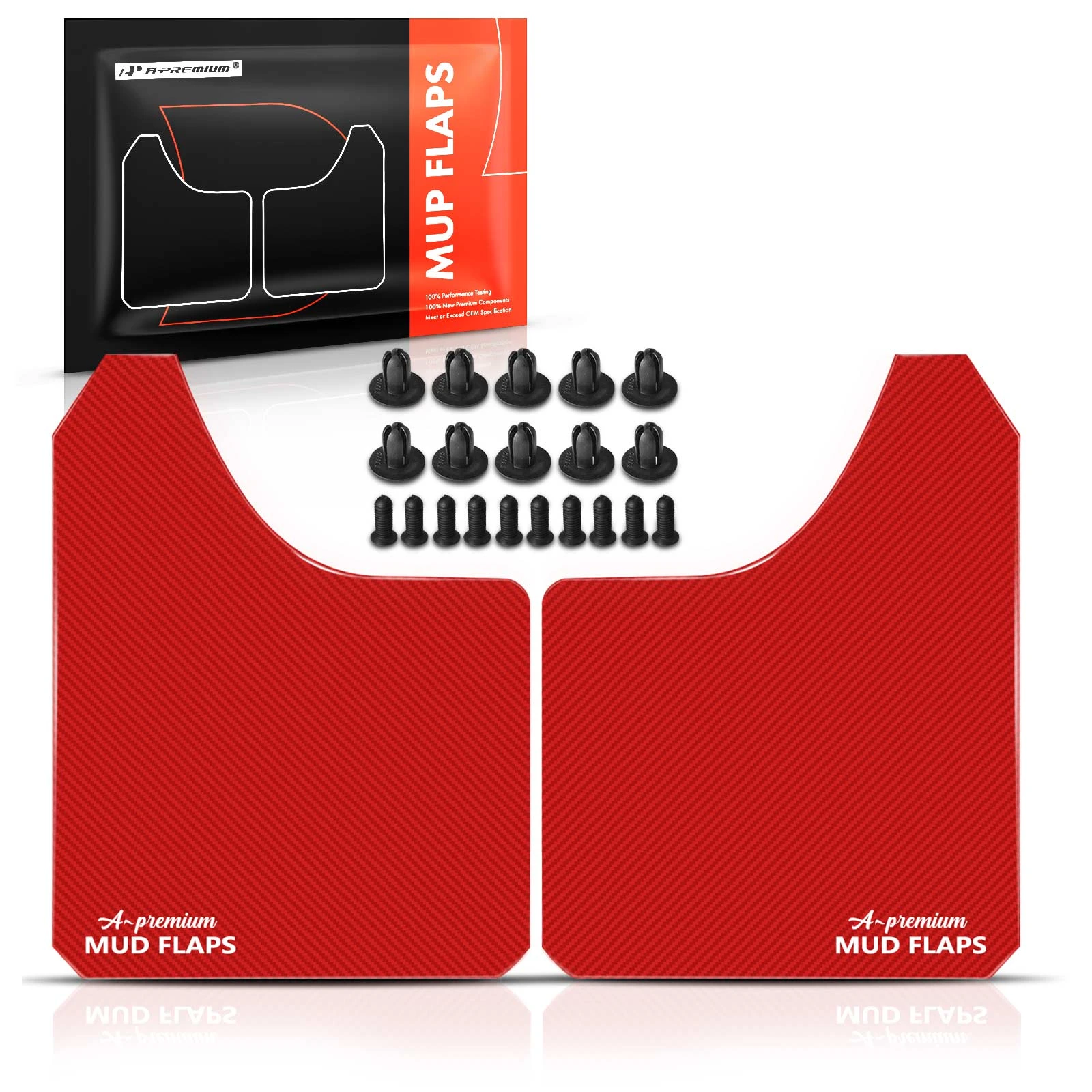 2 Pcs Front or Rear Splash Guards Mud Flaps