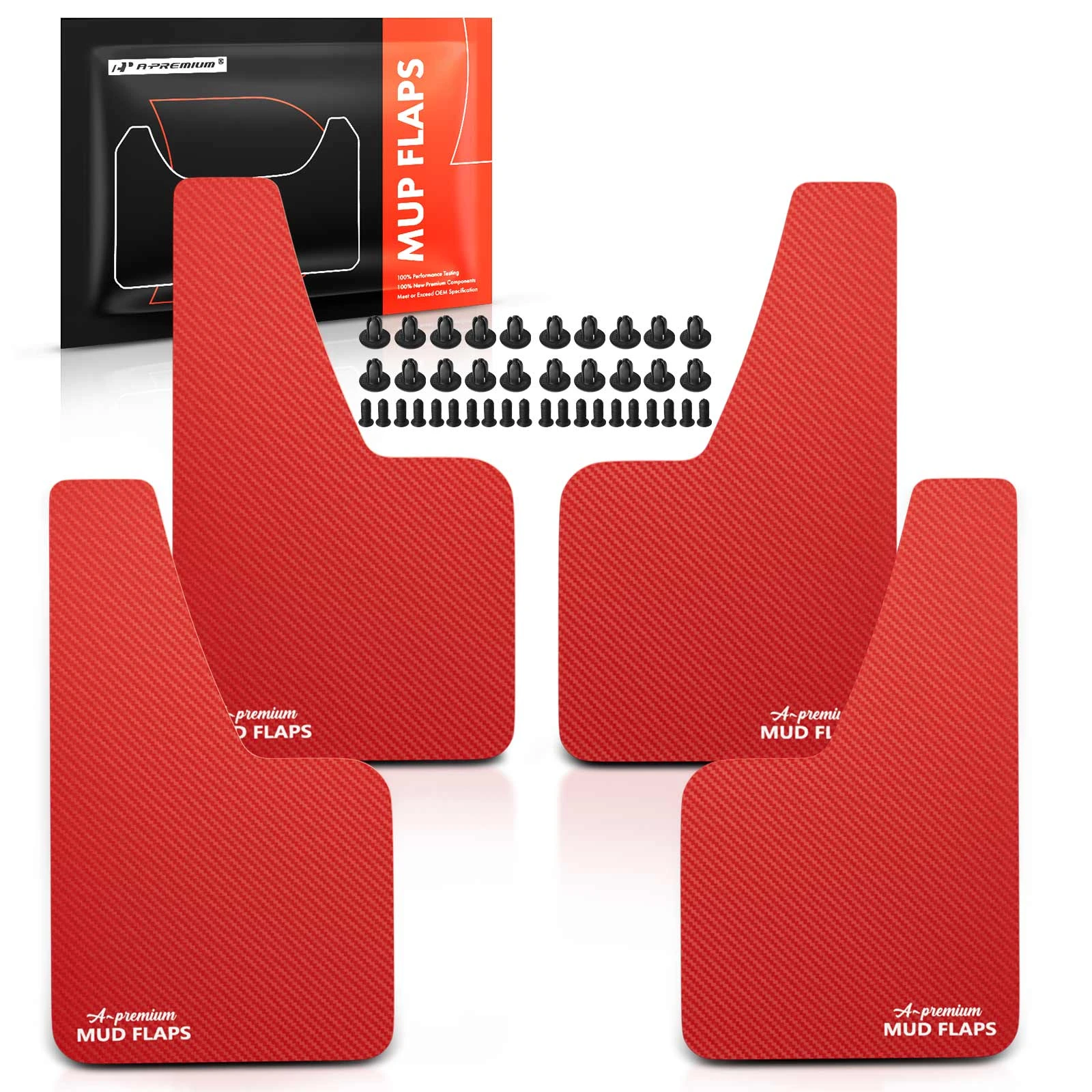 4 Pcs Front & Rear Splash Guards Mud Flaps