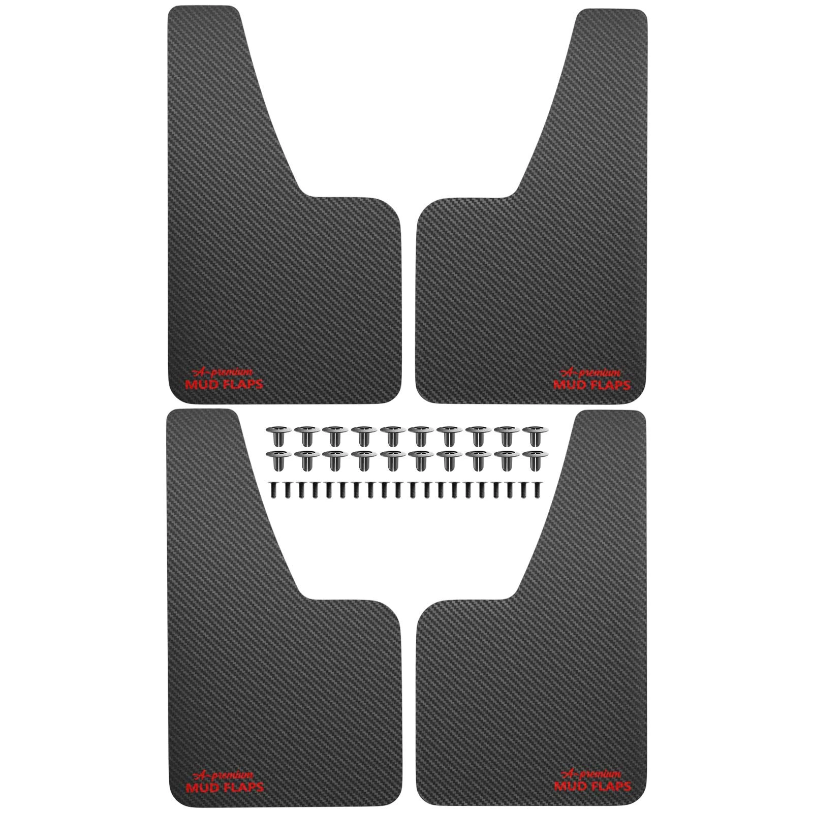 4 Pcs Front & Rear Splash Guards Mud Flaps