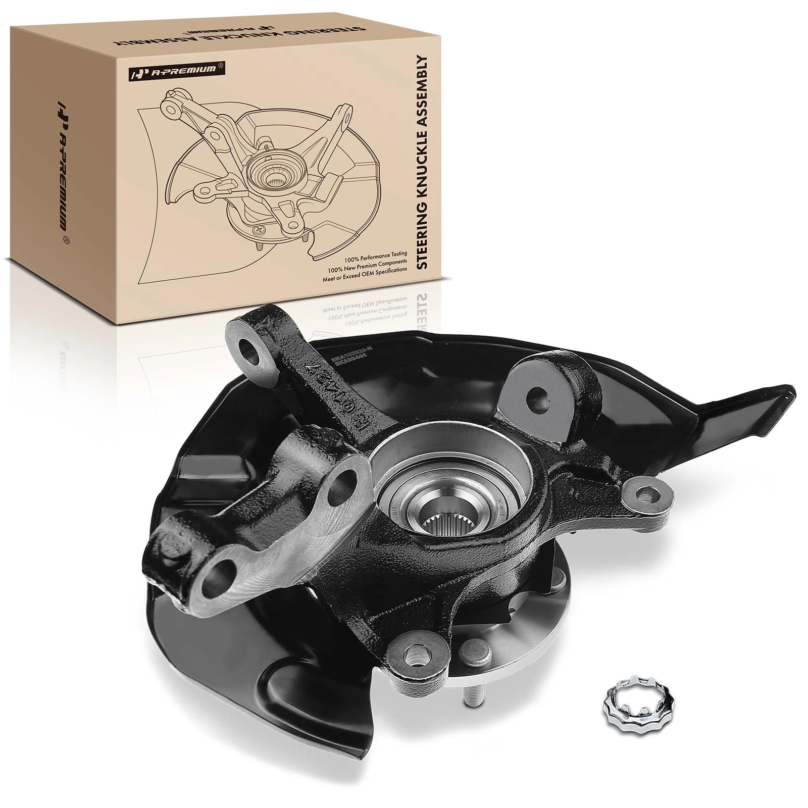 Front Right Steering Knuckle & Wheel Hub Bearing Assembly for 2004-2007 Toyota Highlander