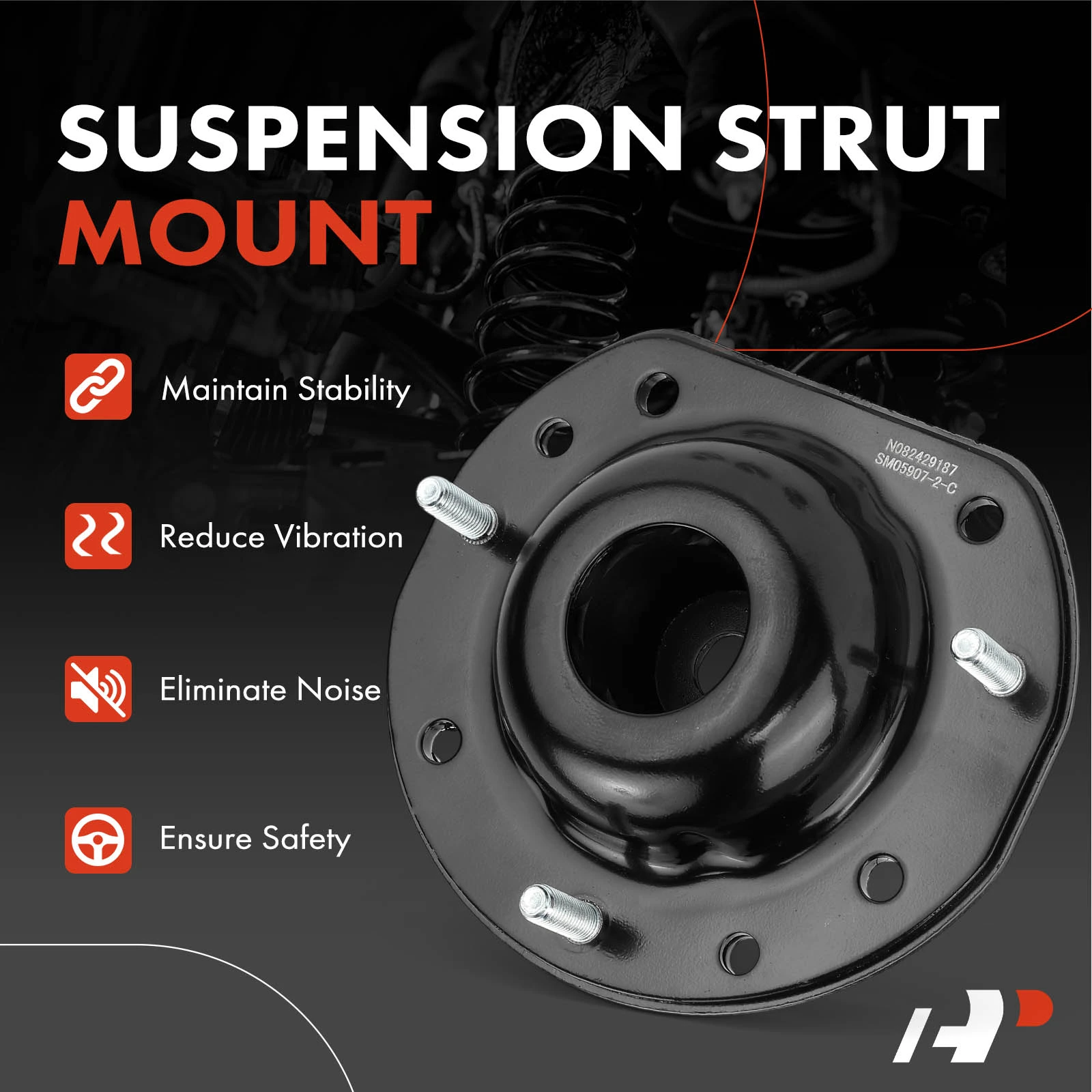 2 Pcs Front Suspension Strut Mount for Chevrolet HHR Cobalt Pontiac G5 Pursuit