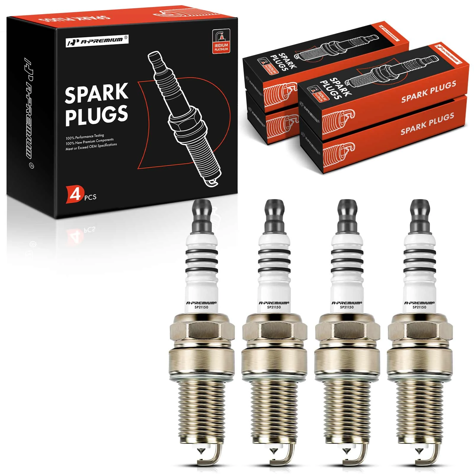 4 Pcs Iridium & Platinum Spark Plugs