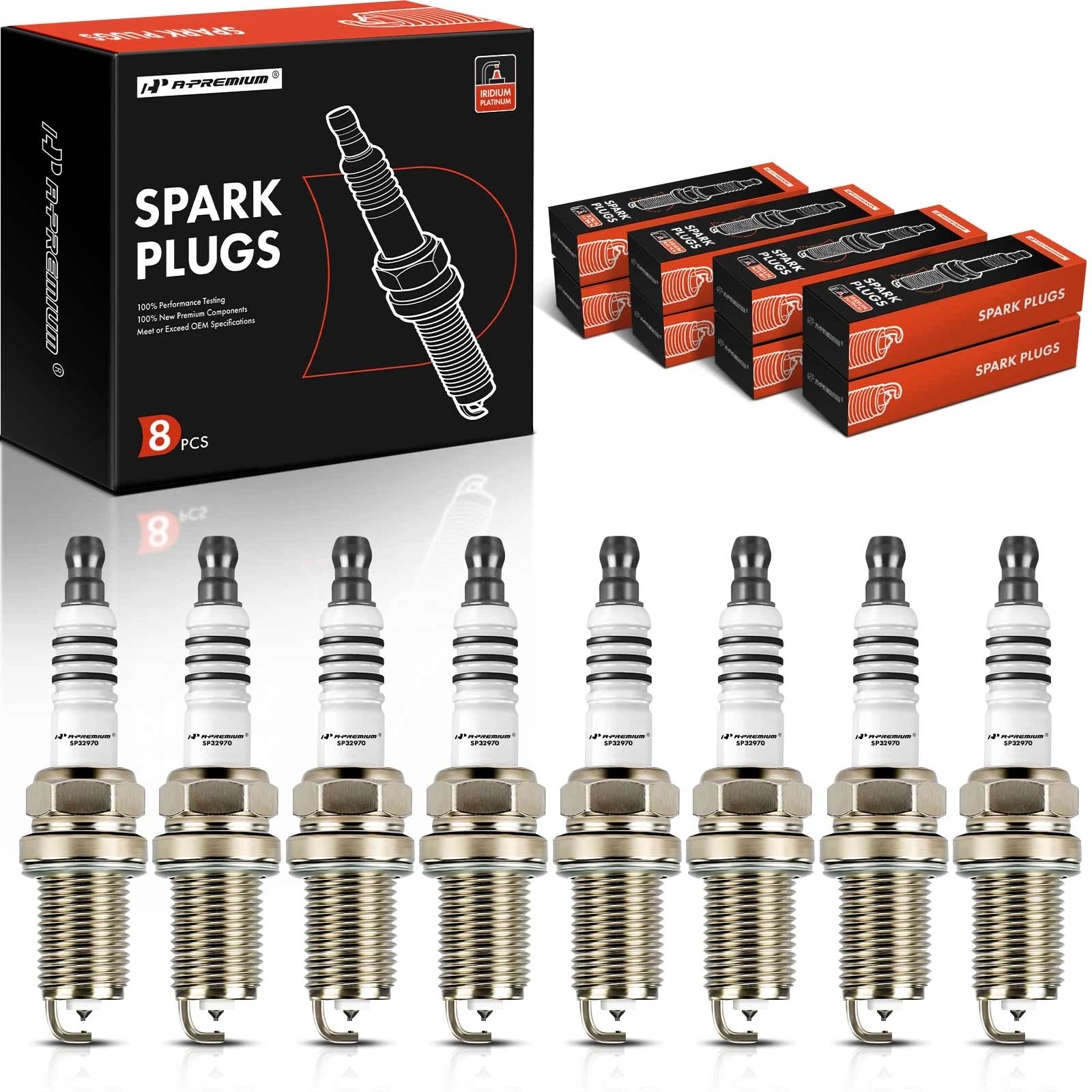 8 Pcs Iridium & Platinum Spark Plugs