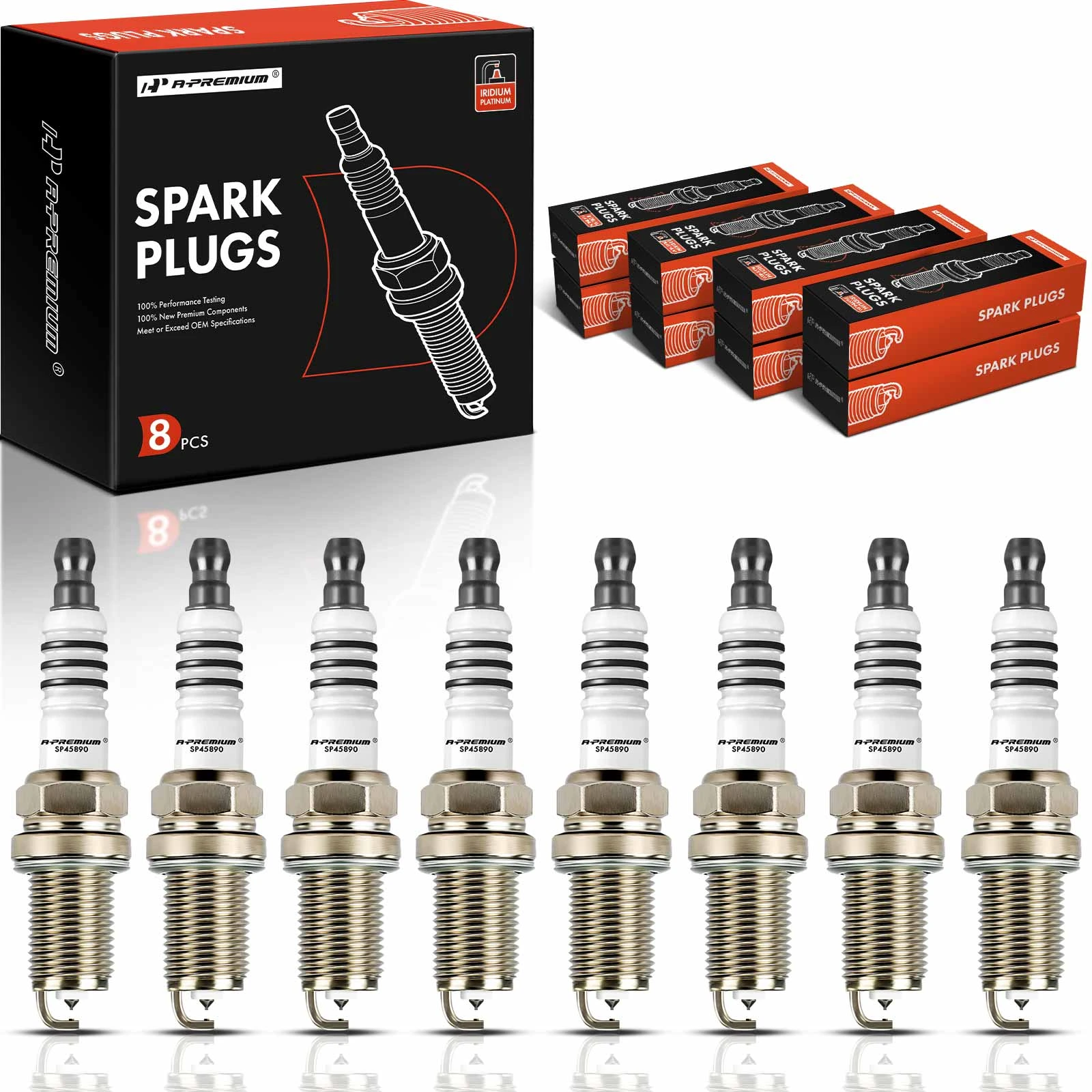 8 Pcs Iridium & Platinum Spark Plugs