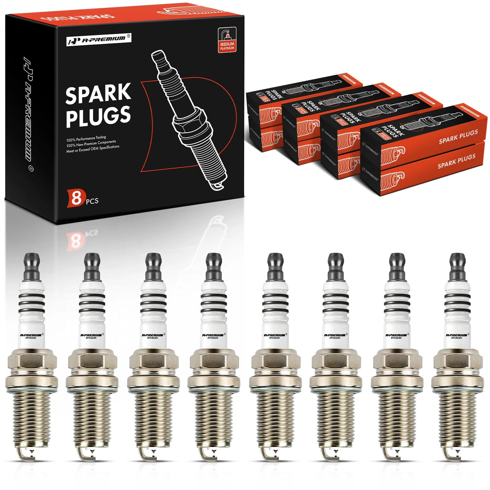 8 Pcs Iridium & Platinum Spark Plugs