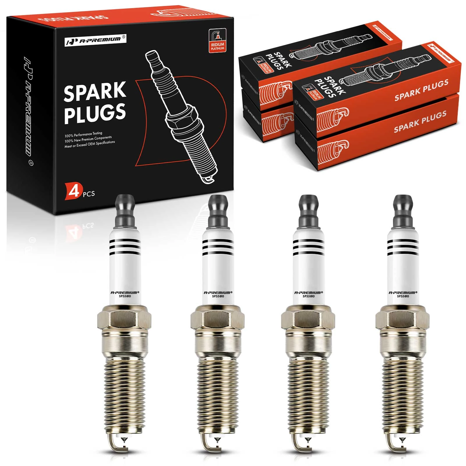 4 Pcs Iridium & Platinum Spark Plugs for 2000 Saturn LS