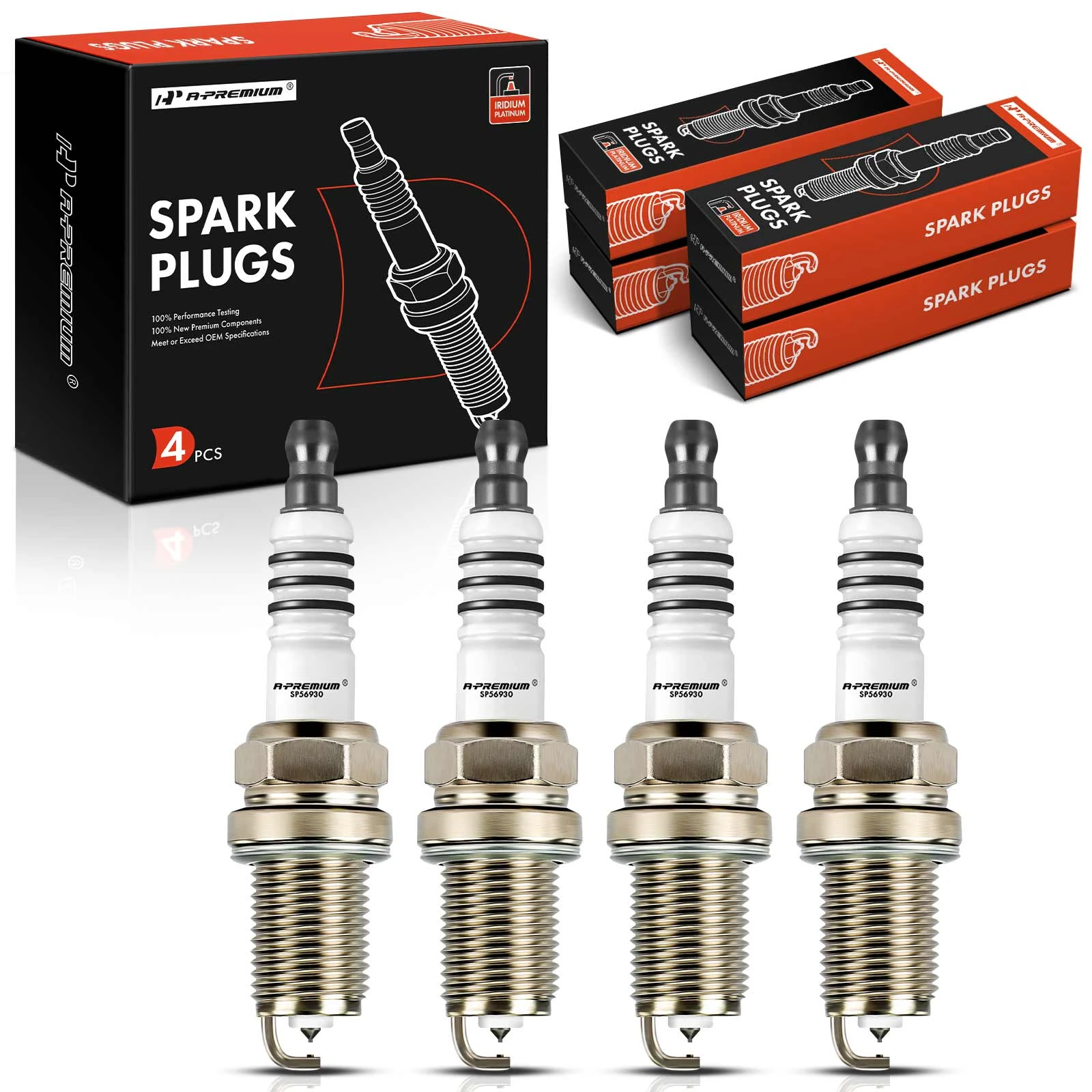 4 Pcs Iridium & Platinum Spark Plugs