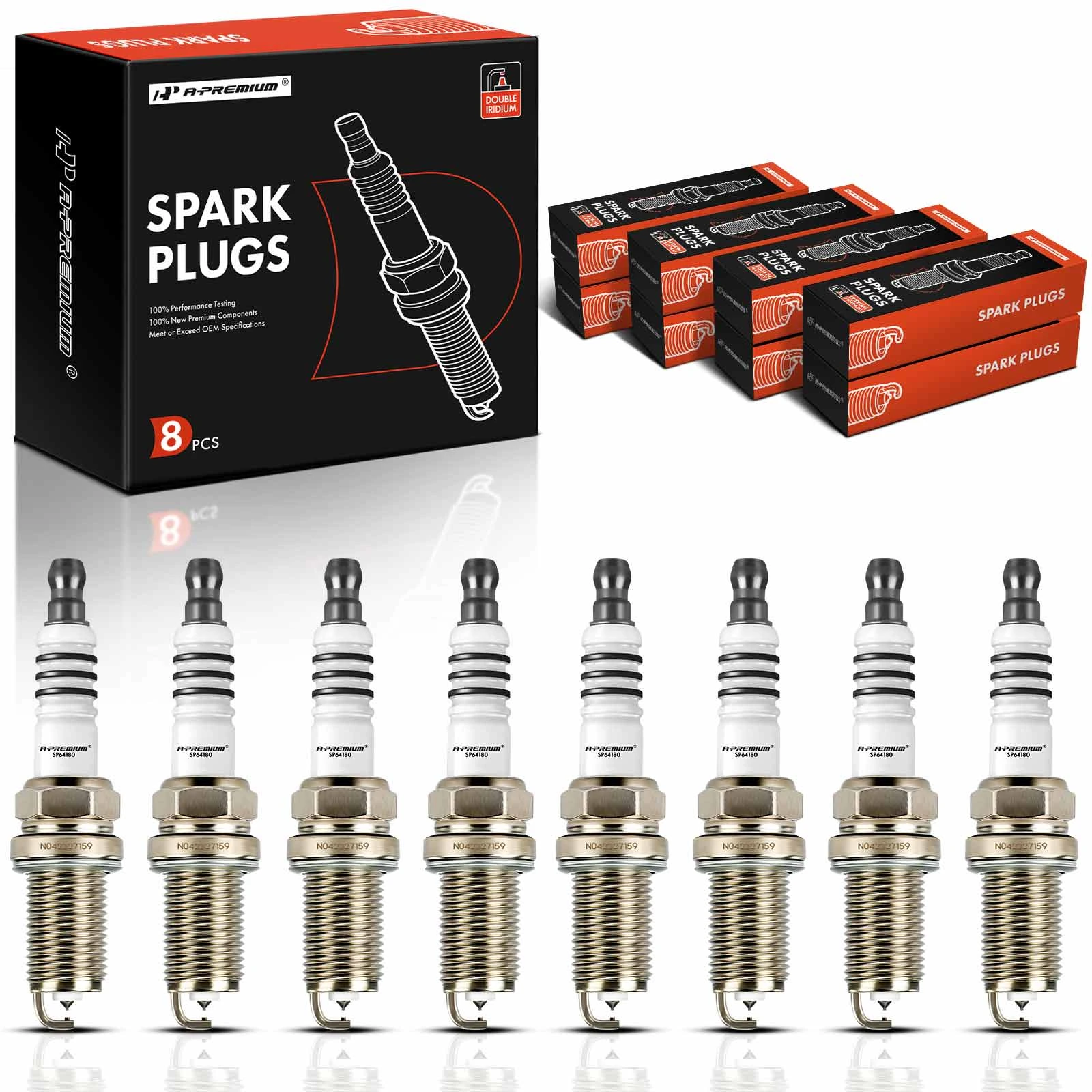 8 Pcs Iridium & Platinum Spark Plugs