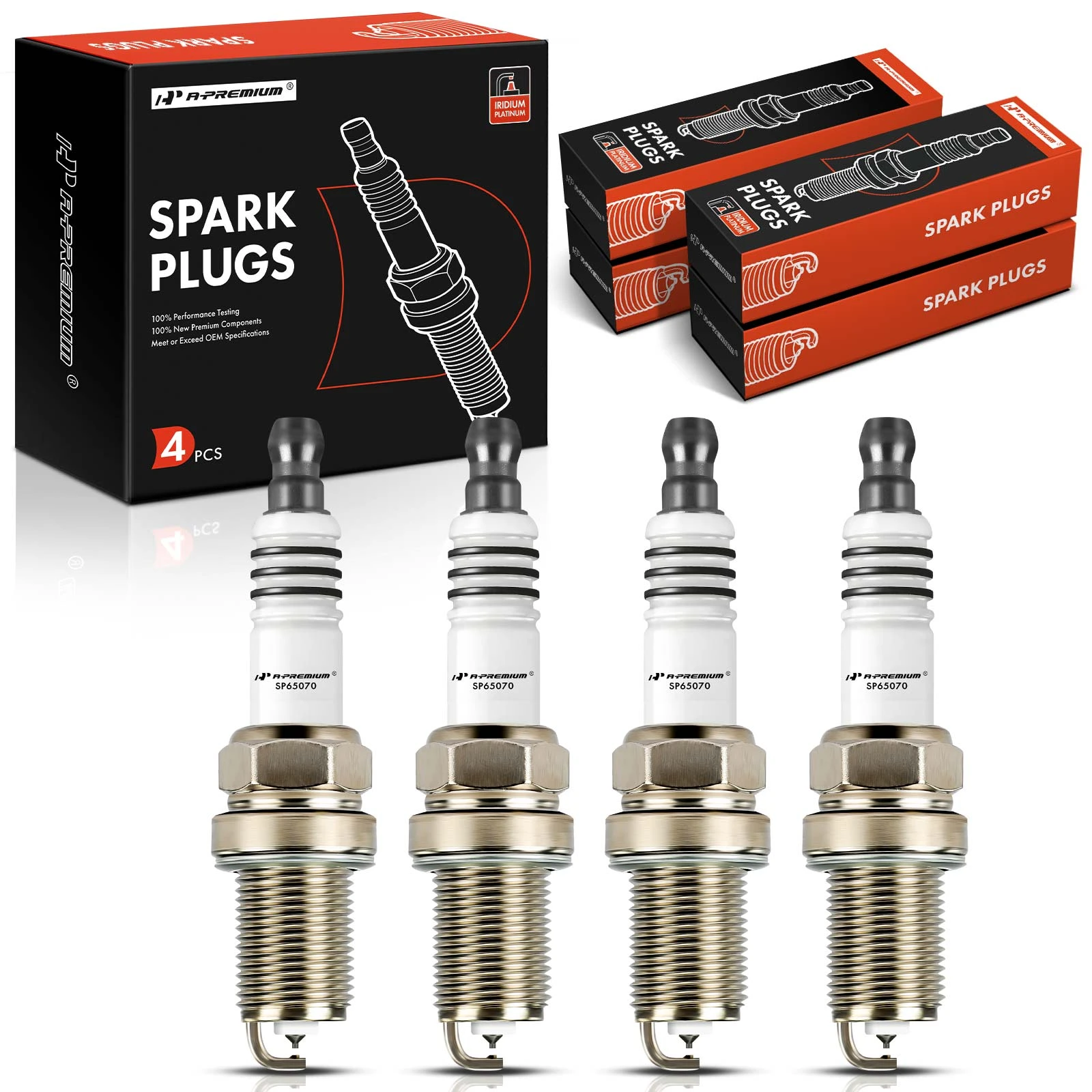 4 Pcs Iridium & Platinum Spark Plugs