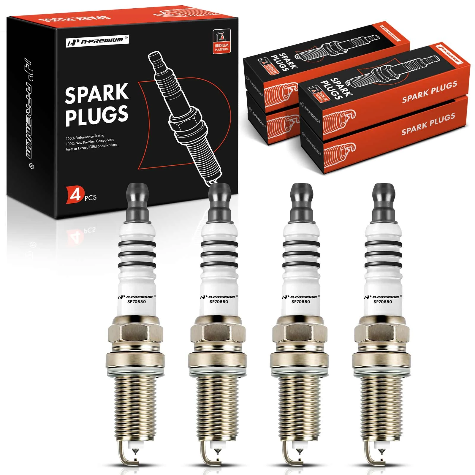 4 Pcs Iridium & Platinum Spark Plugs