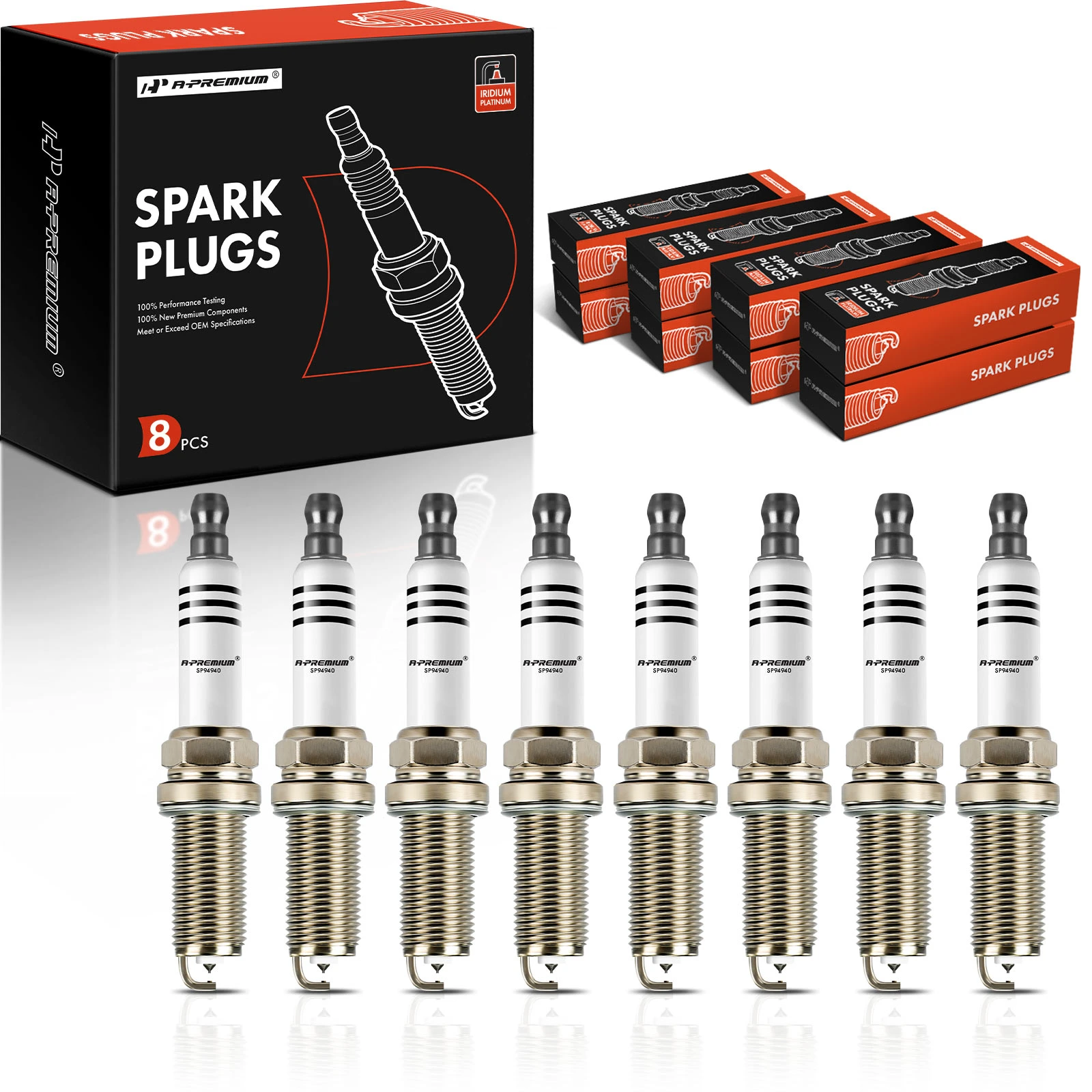 8 Pcs Iridium & Platinum Spark Plugs