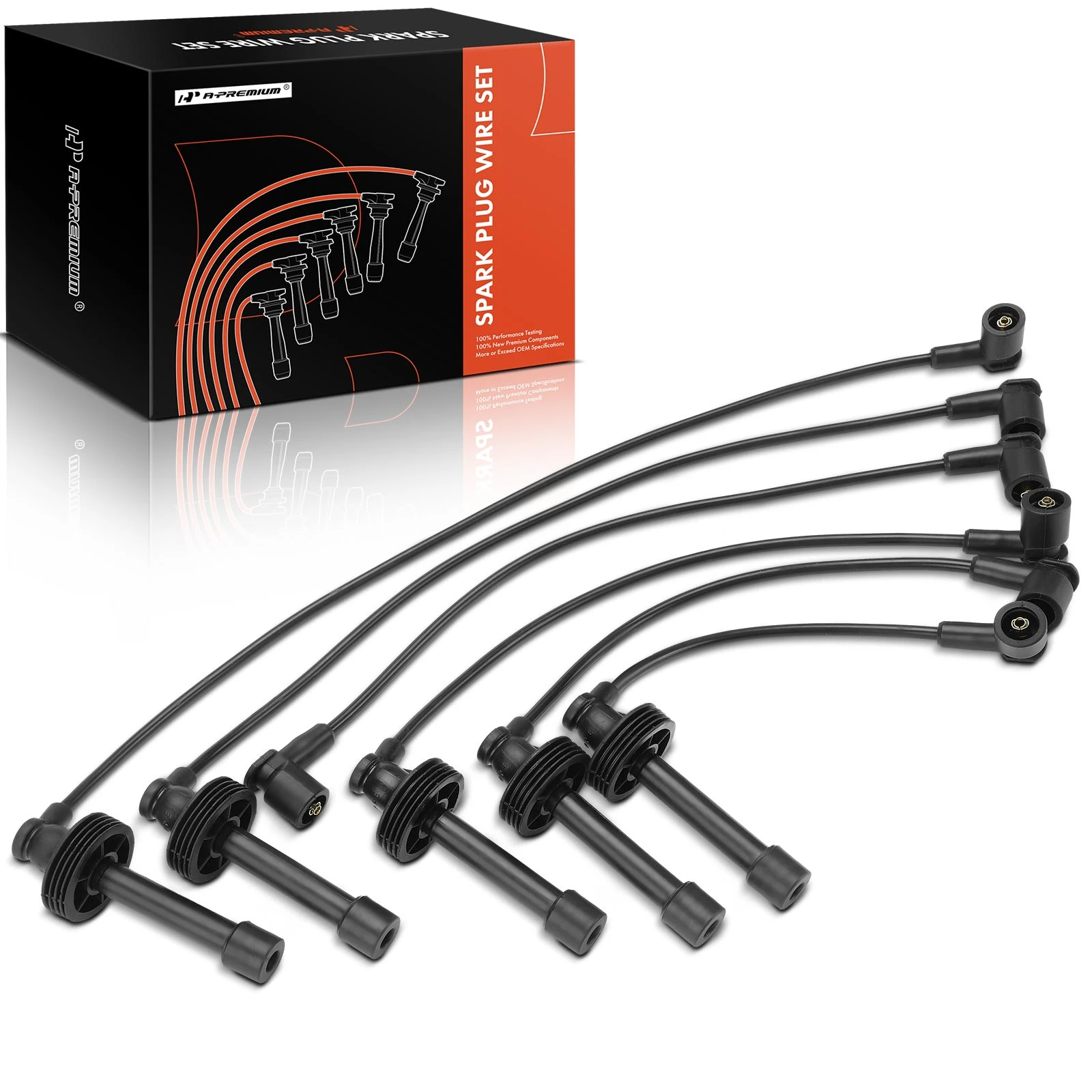 6 Pcs Spark Plug Wire Sets