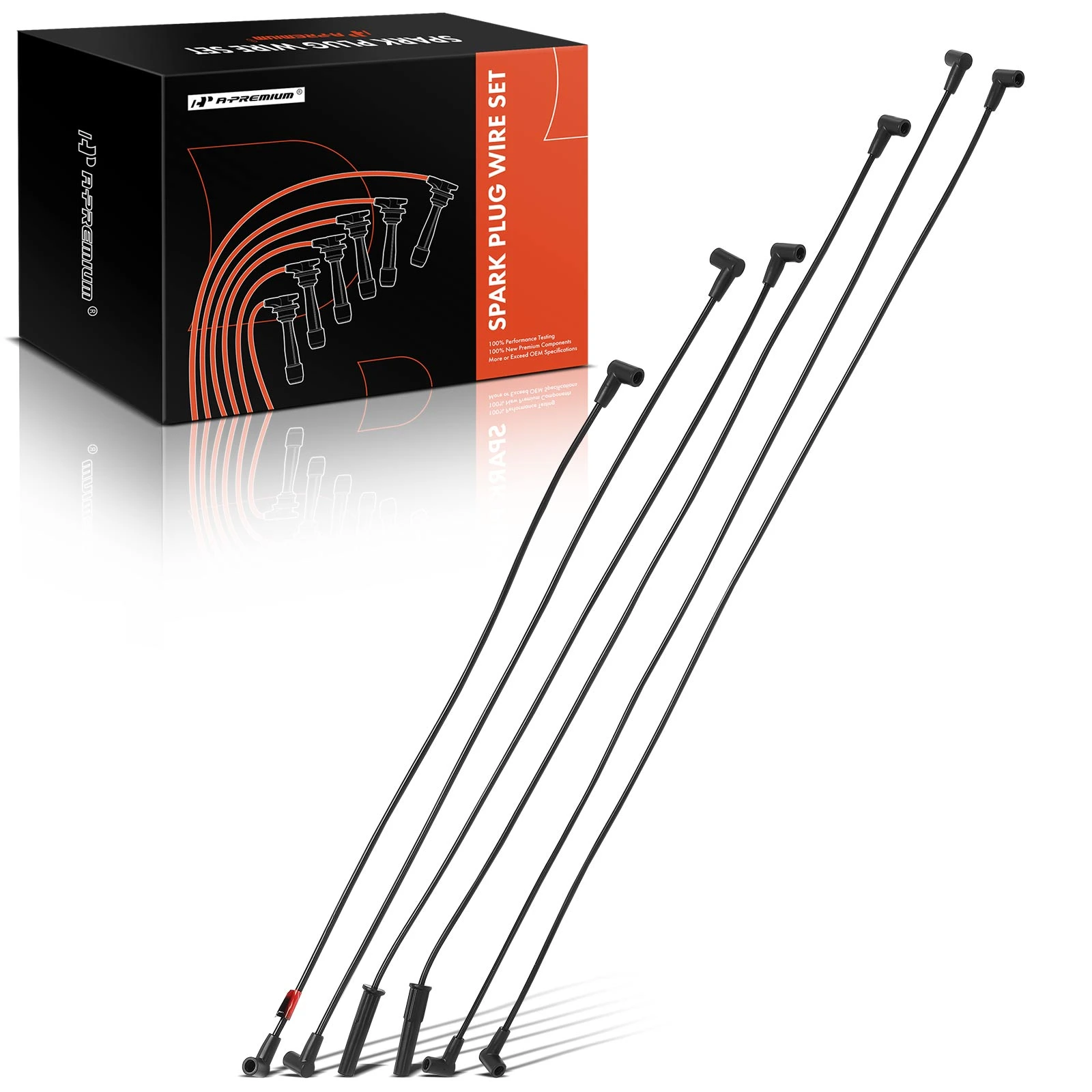 6 Pcs Spark Plug Wire Sets for 1978-1981 Pontiac Grand LeMans