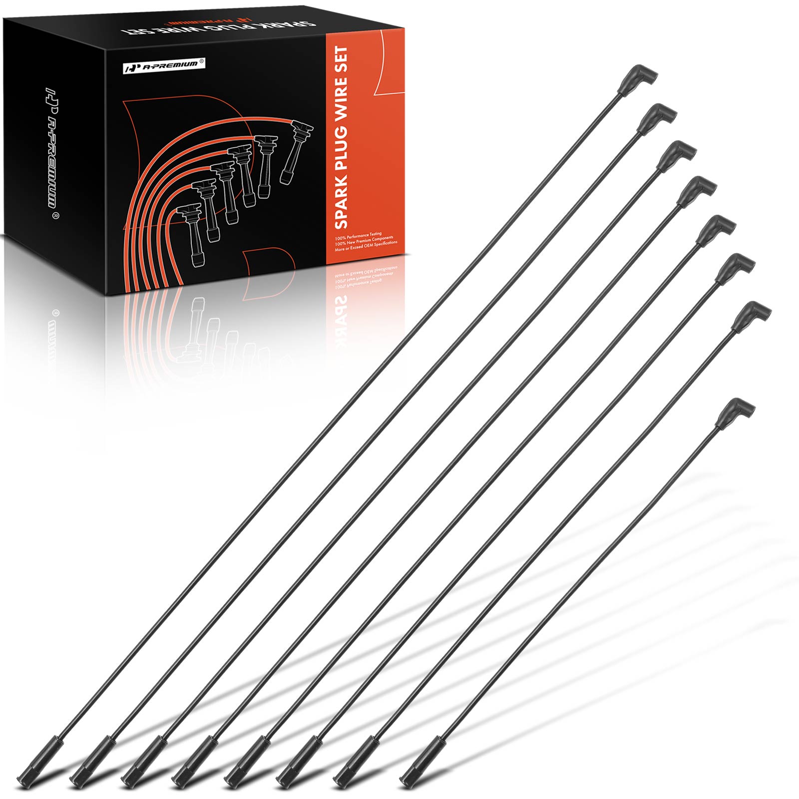 8 Pcs Spark Plug Wire Sets for 1977-1985 Buick Riviera