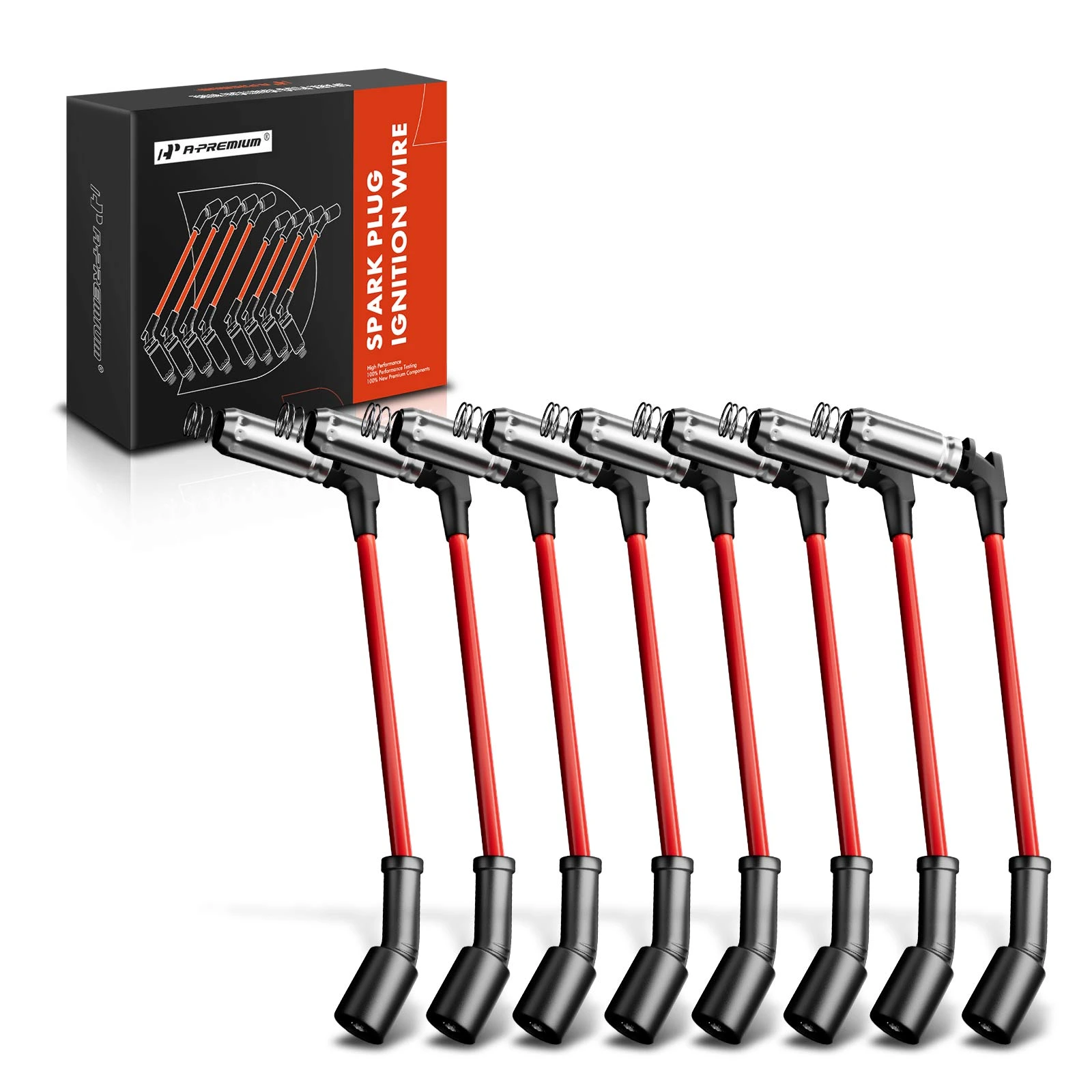 8 Pcs High Performance Spark Plug Ignition Wire Set