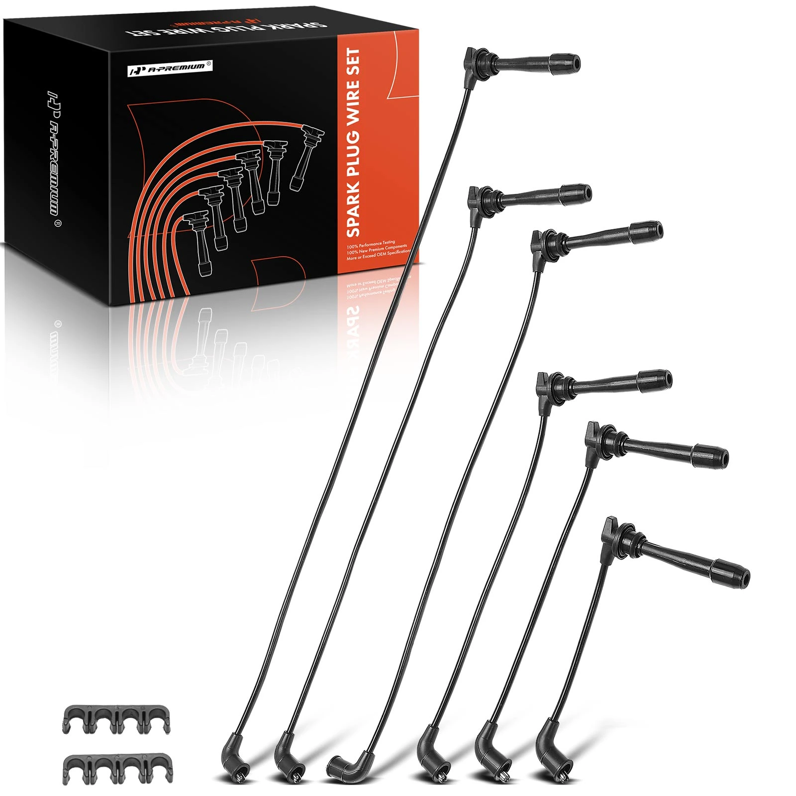 6 Pcs Spark Plug Wire Sets