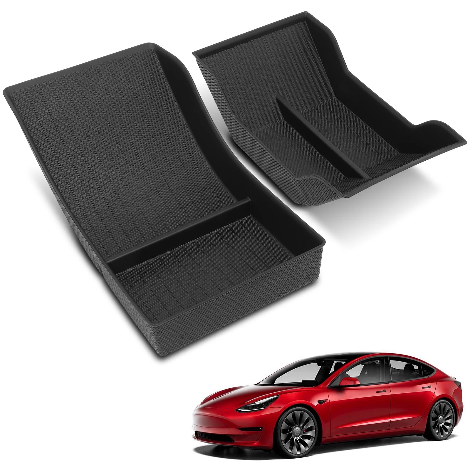 2 Pcs Center Lower Bottom Organiser Storage Box