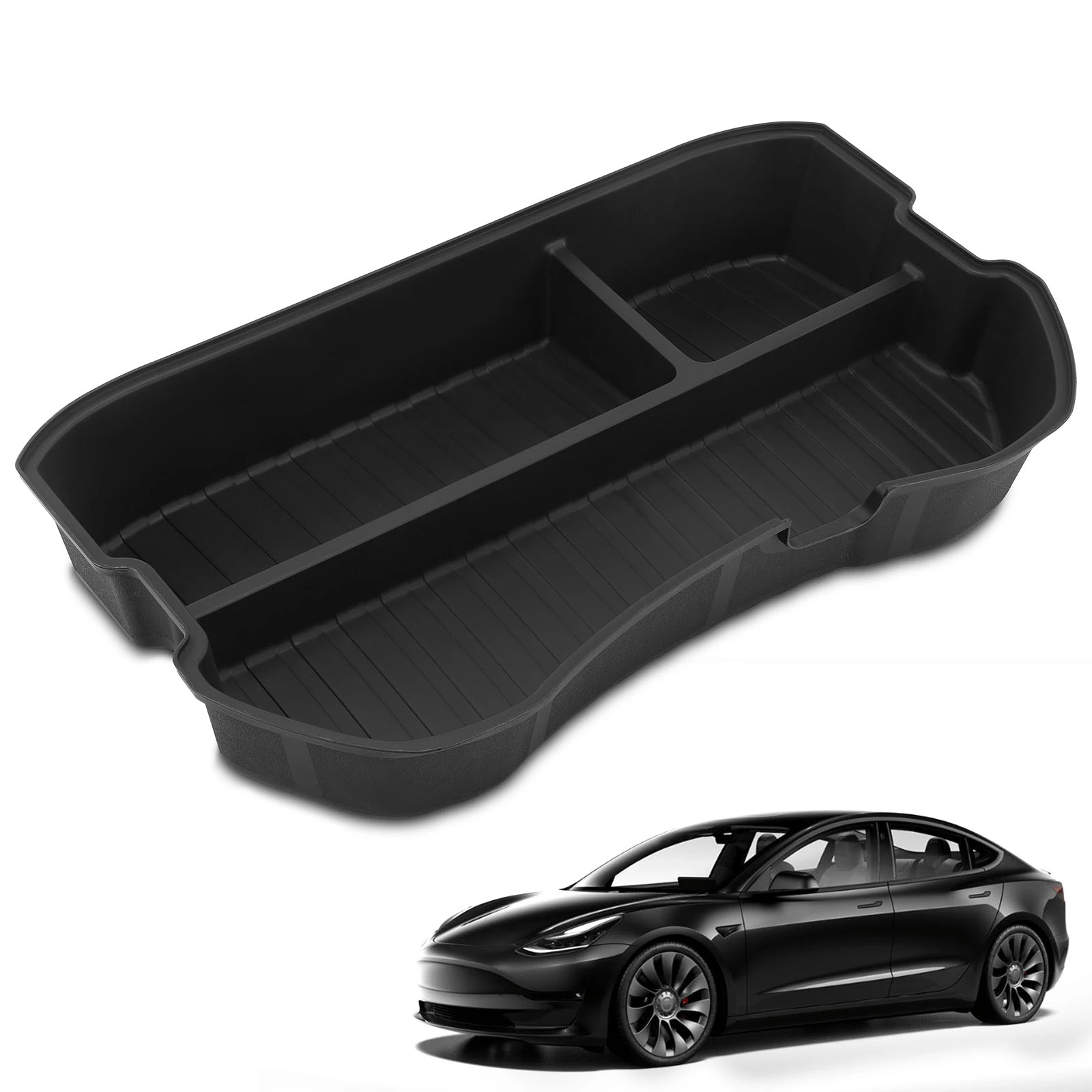 Front Trunk Black Storage Compartment Box