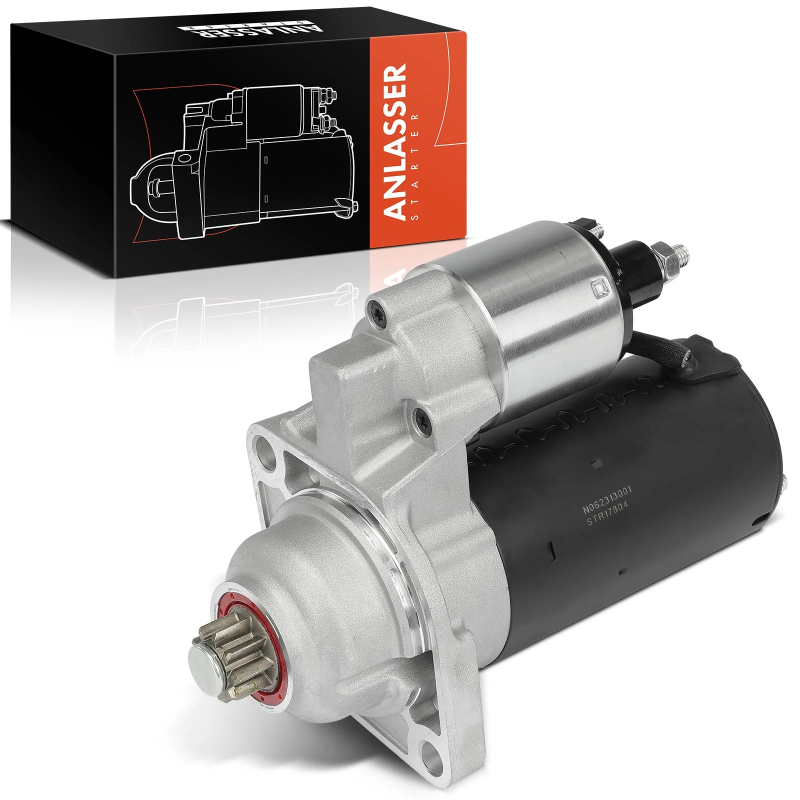 1999-2001 2004-2008 Porsche 911 Starter 1.7 KW 12V Clockwise 9 Teeth A-Premium APSTR02PPW