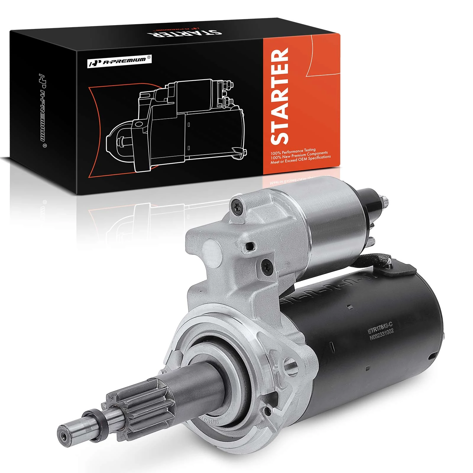 2001-2005 2007-2011 Porsche 911 Starter 1.7 KW 12V Clockwise 10 Teeth A-Premium APSTR544