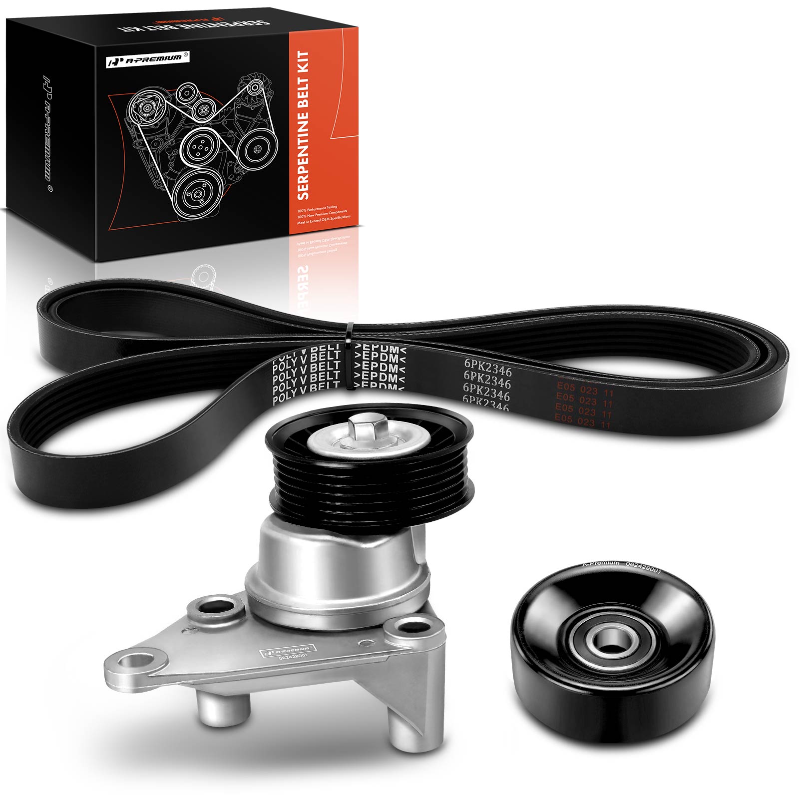 3 Pcs Serpentine Belt Drive Component Kit