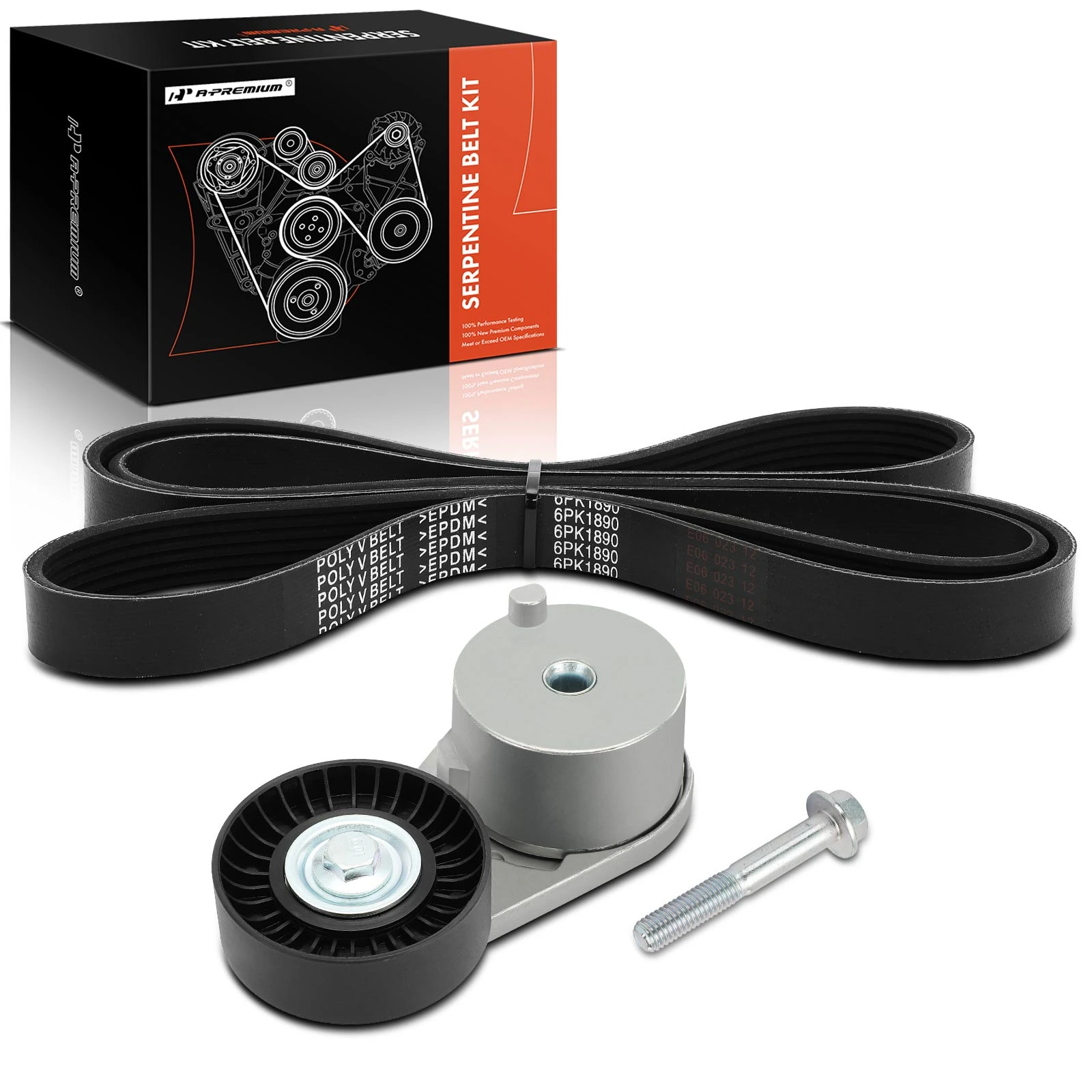 2 Pcs Serpentine Belt Drive Component Kit