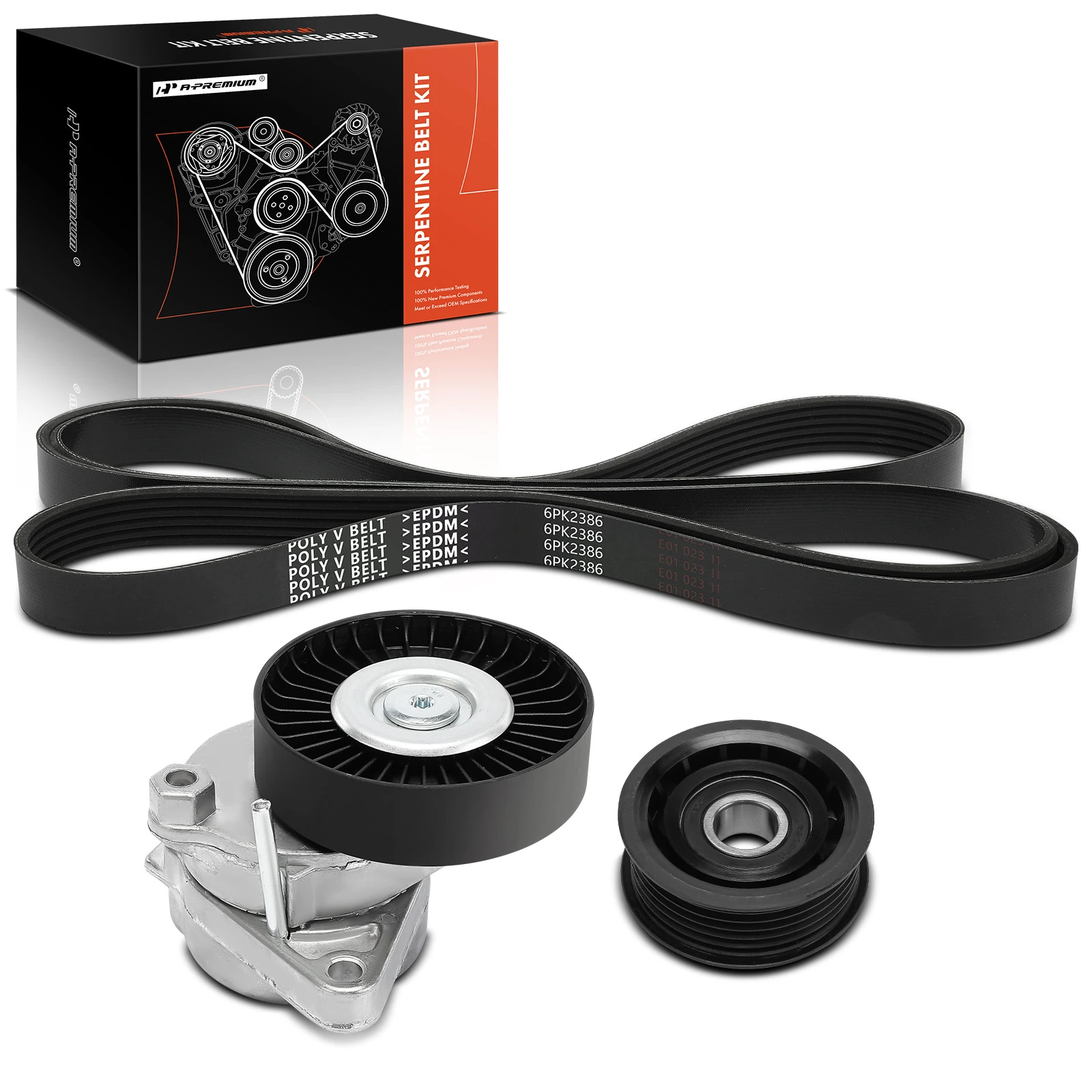 3 Pcs Serpentine Belt Drive Component Kit
