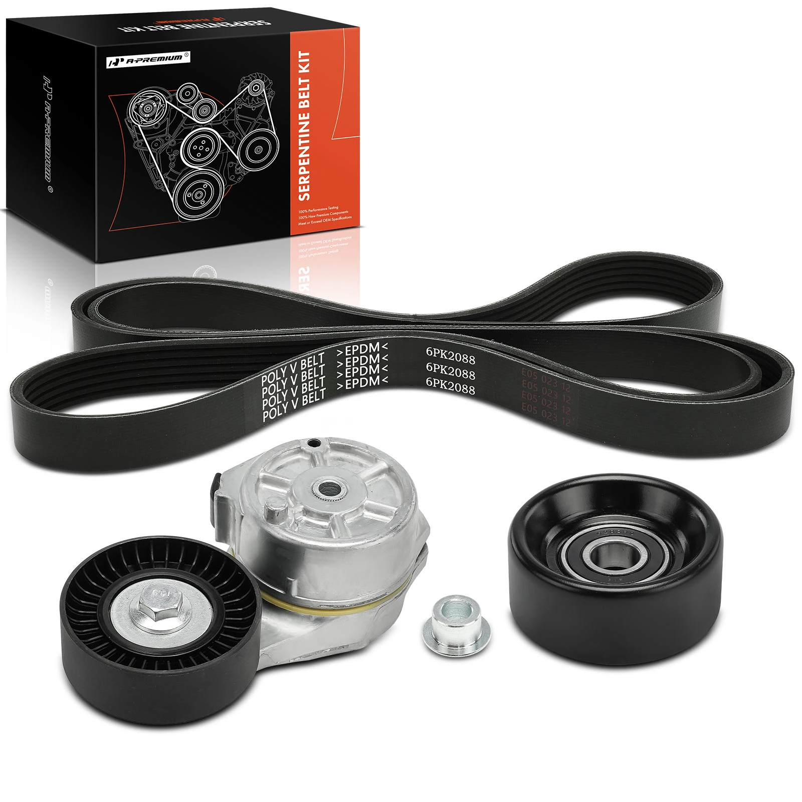3 Pcs Serpentine Belt Drive Component Kit