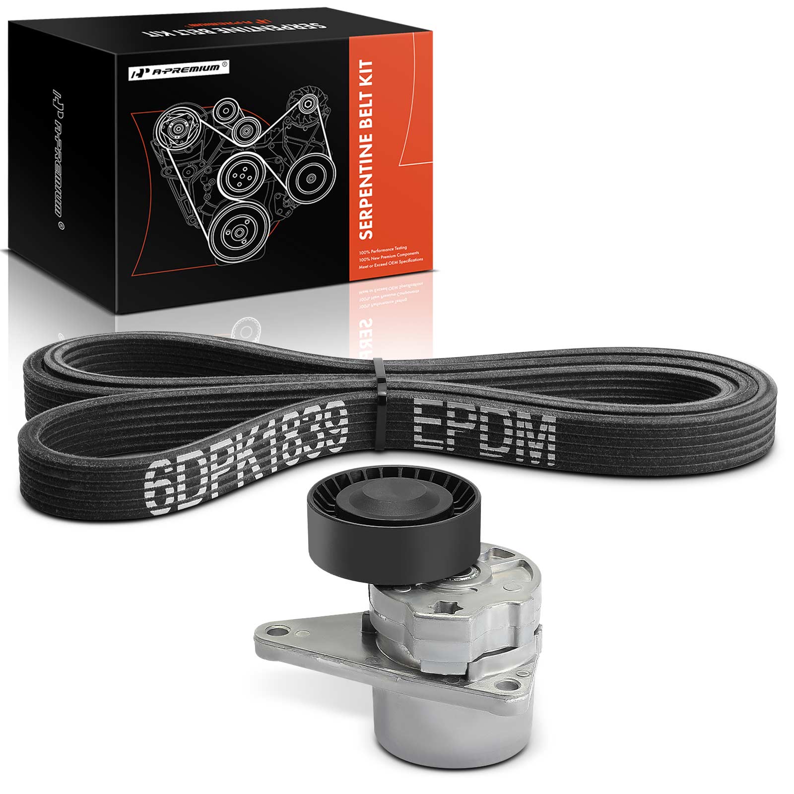 2 Pcs Serpentine Belt Drive Component Kit