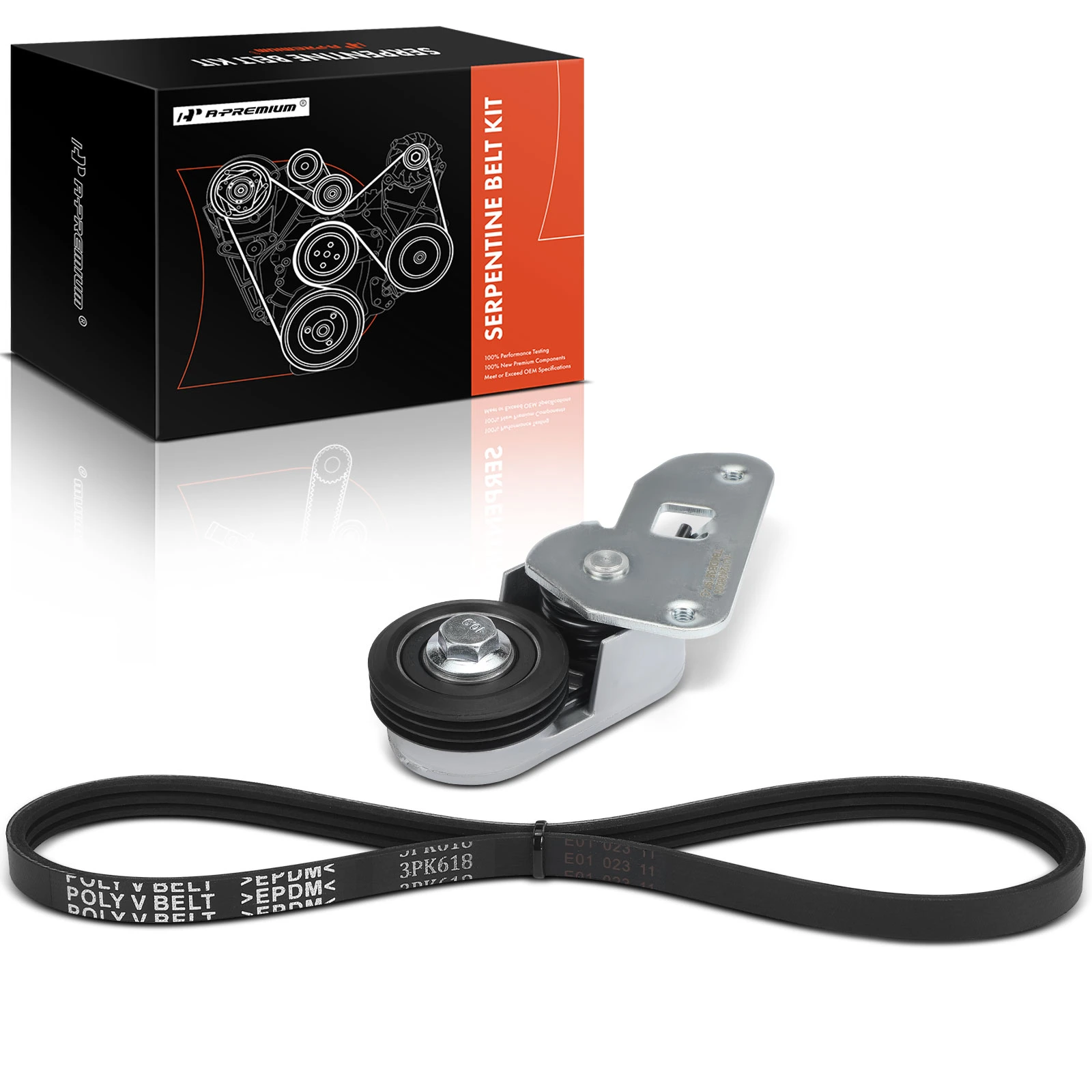 2 Pcs Serpentine Belt Drive Component Kit for 1995-1999 2001-2003 Oldsmobile Aurora