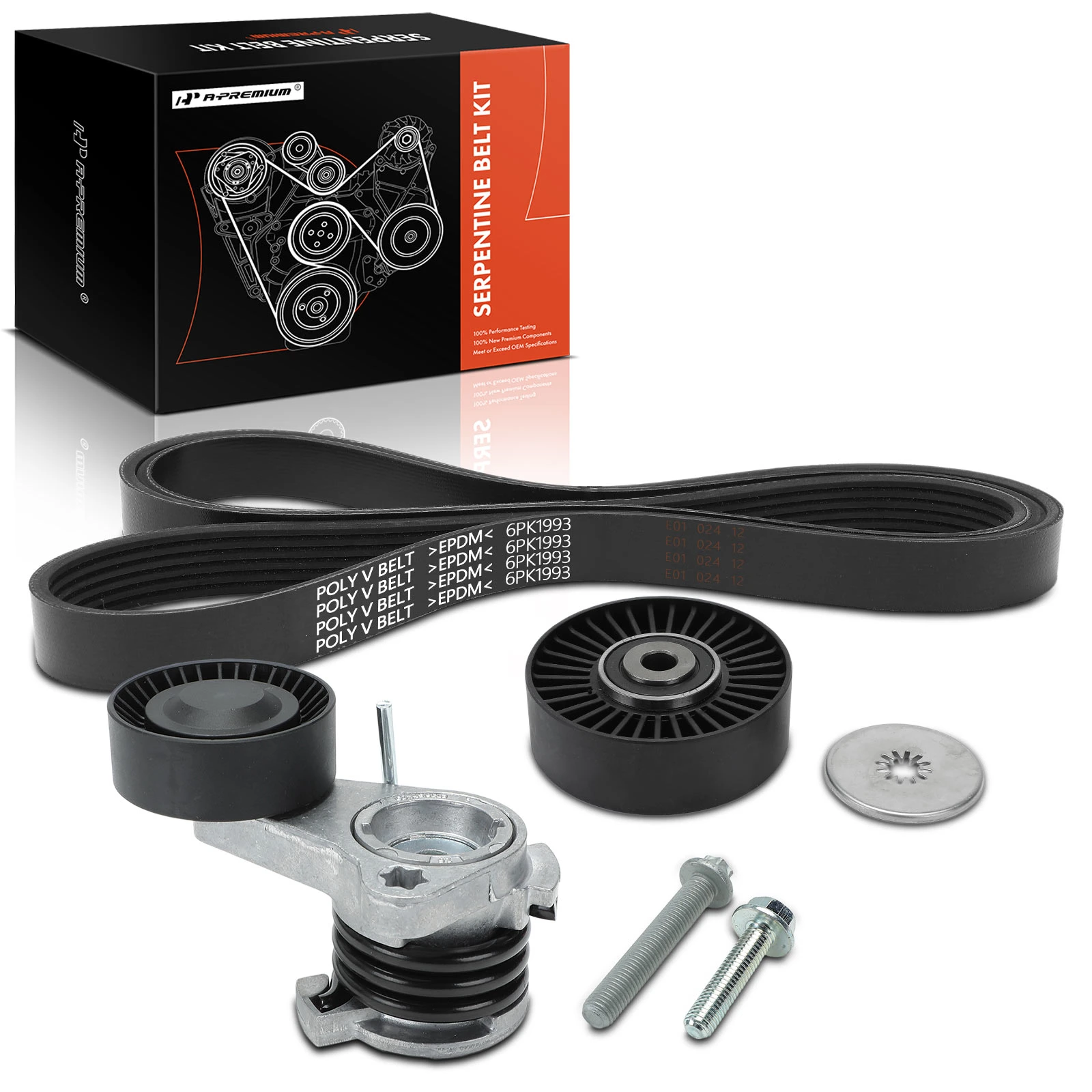 3 Pcs Serpentine Belt Drive Component Kit