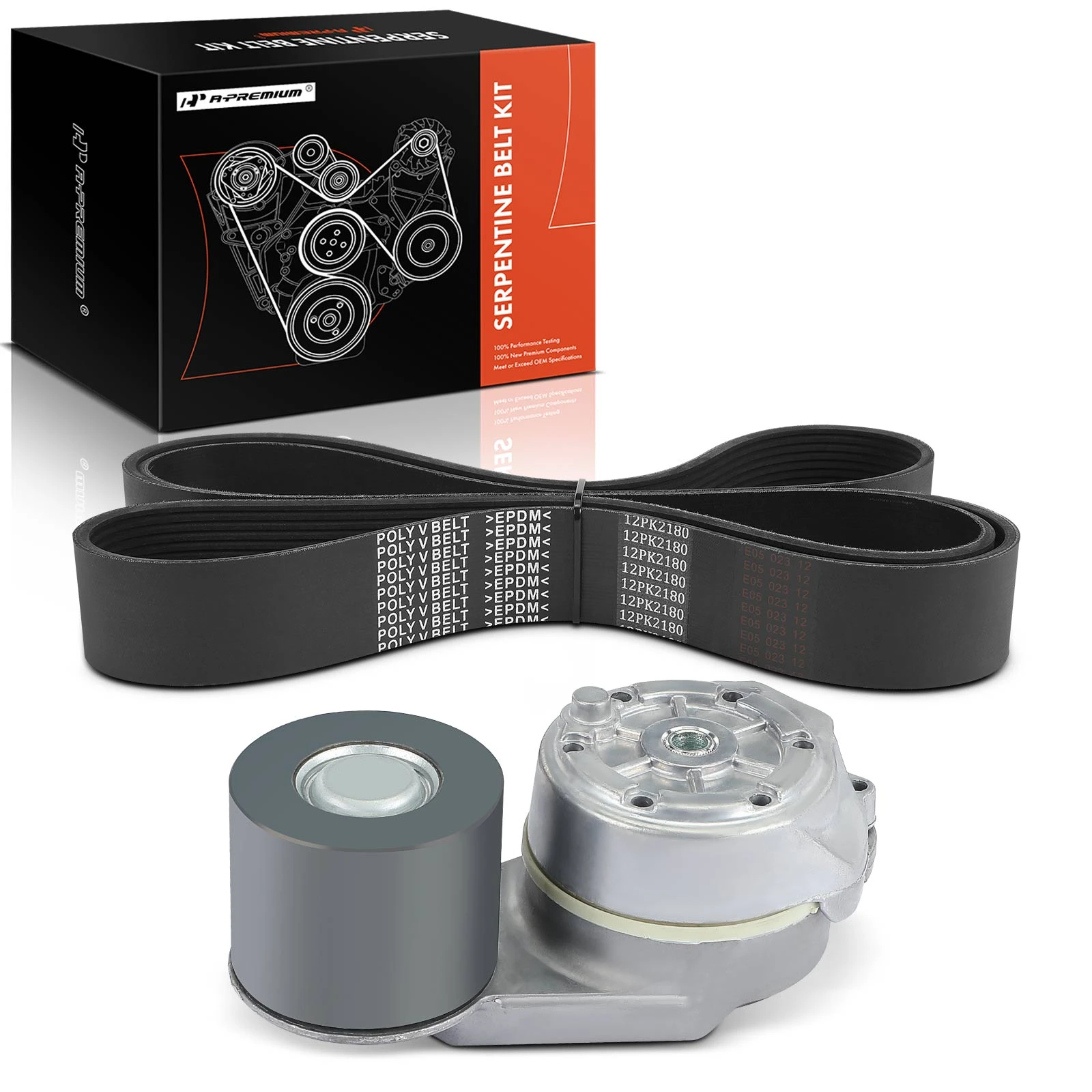 2 Pcs Serpentine Belt Drive Component Kit