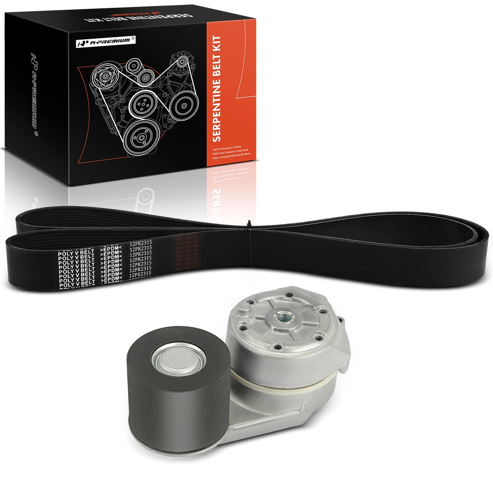 2 Pcs Serpentine Belt Drive Component Kit