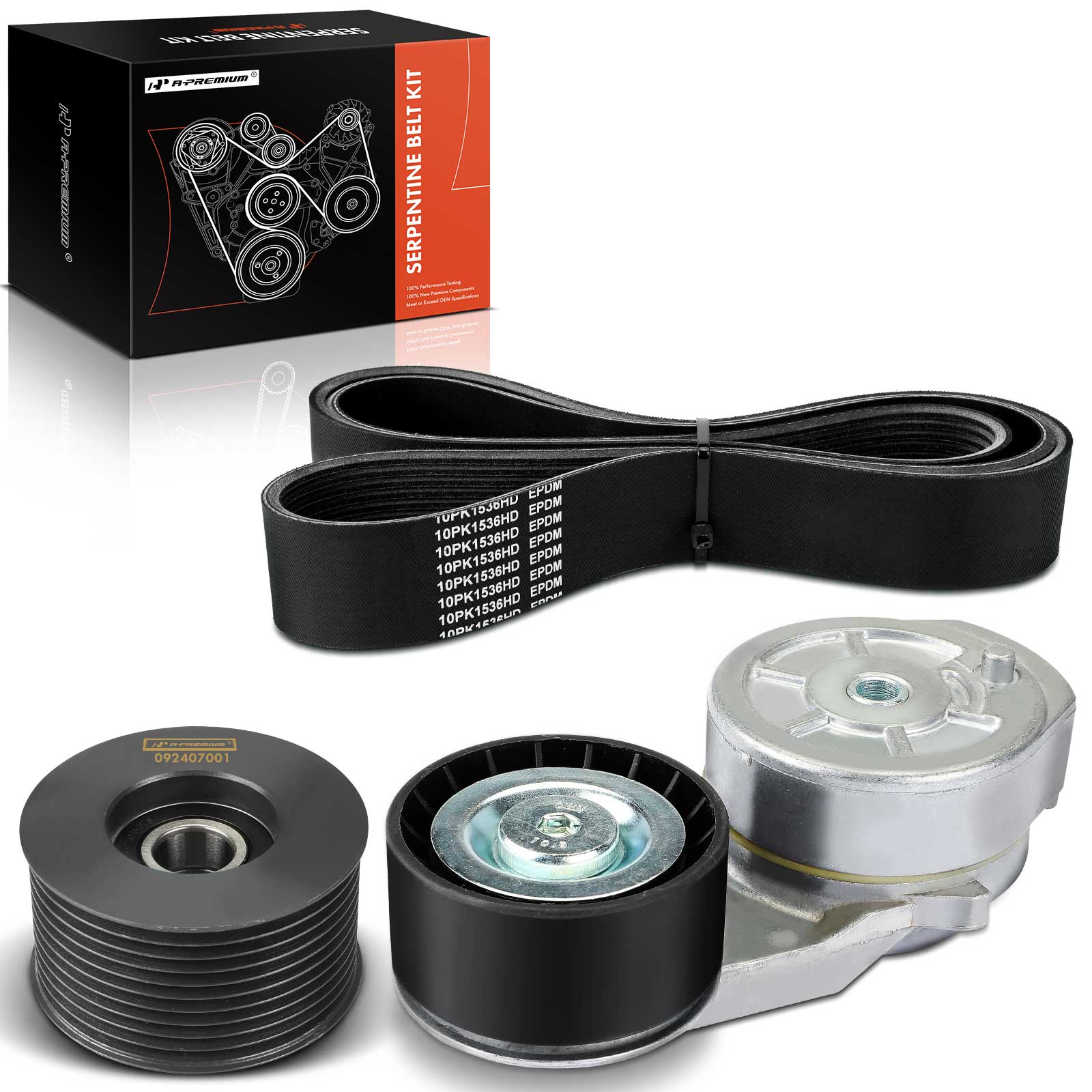 3 Pcs Serpentine Belt Drive Component Kit for Volvo VNL 2007-2014 VNM Mack CXU