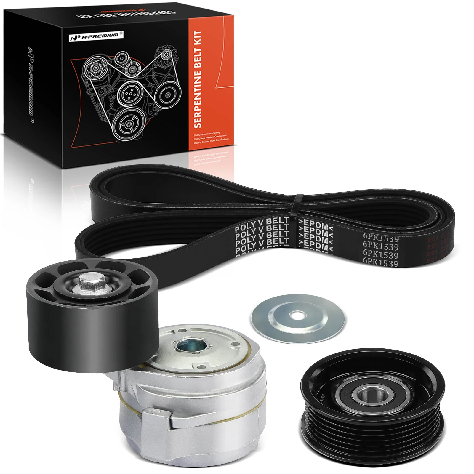 3 Pcs Serpentine Belt Drive Component Kit