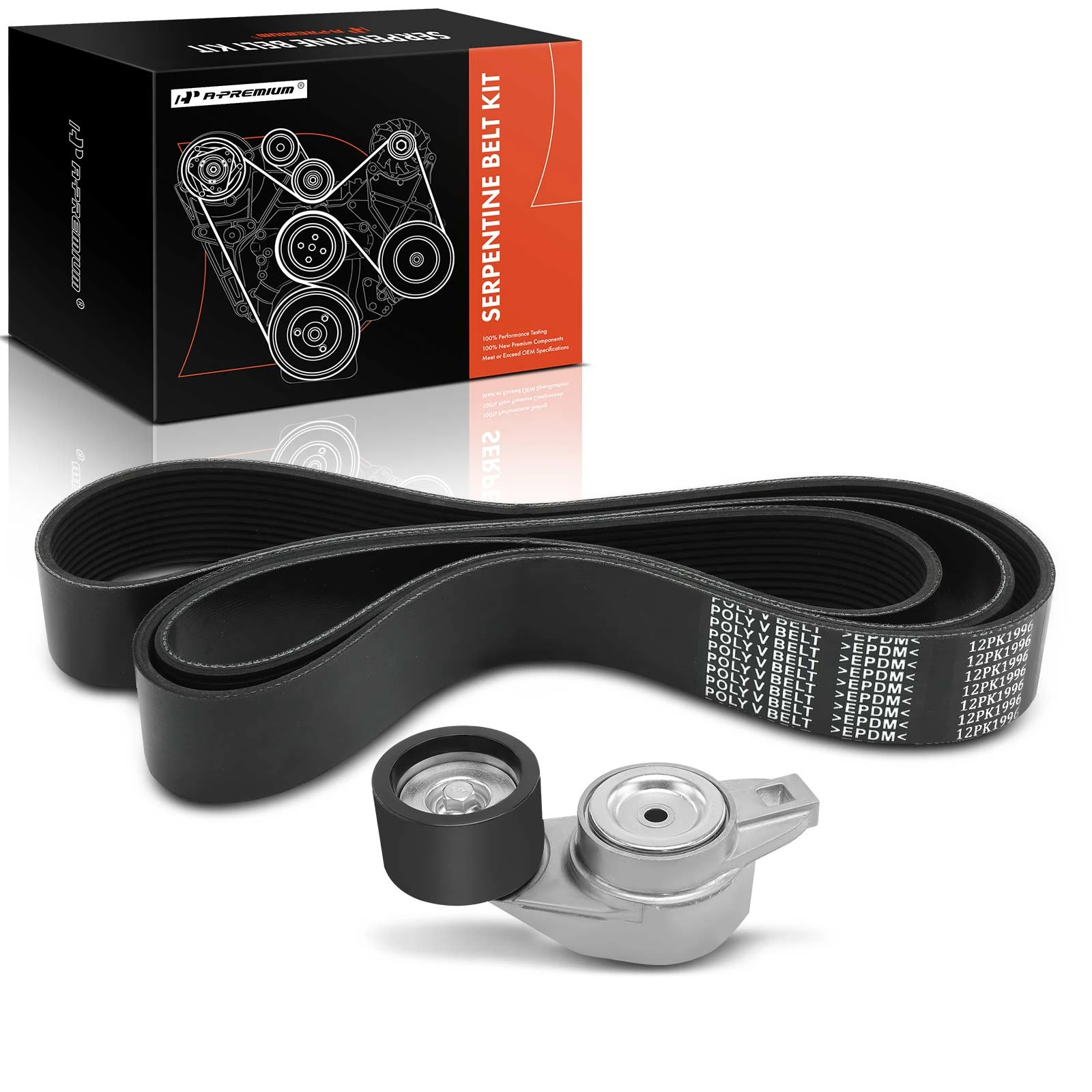 2 Pcs Serpentine Belt Drive Component Kit for 2009 2011 2016 Mack GU8