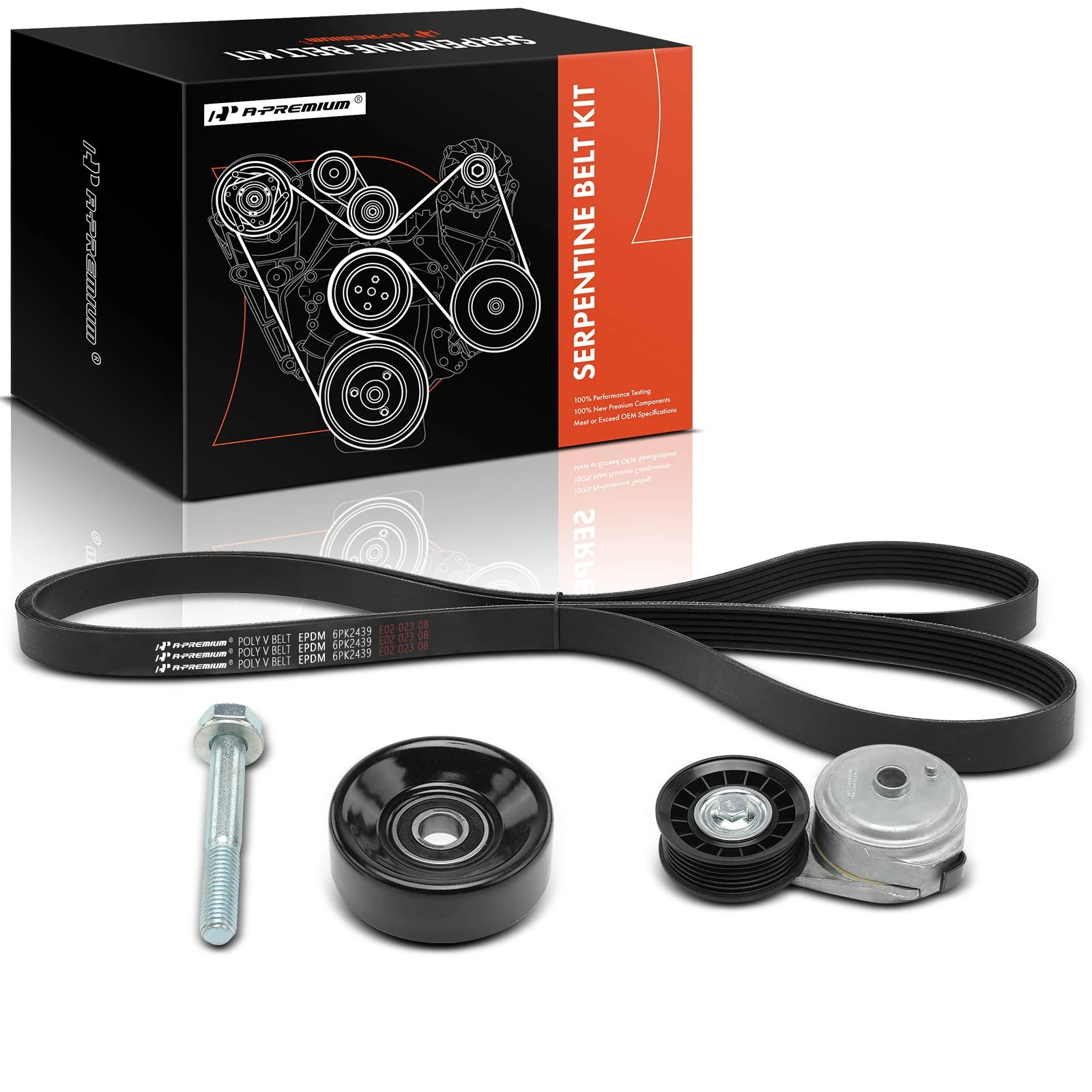 3 Pcs Serpentine Belt Drive Component Kit for 1996-2000 Chevrolet K2500