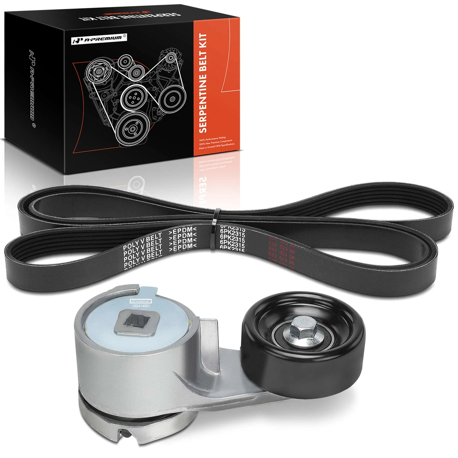 2 Pcs Serpentine Belt Drive Component Kit for Ford Mustang 82 84-87 LTD 84-85