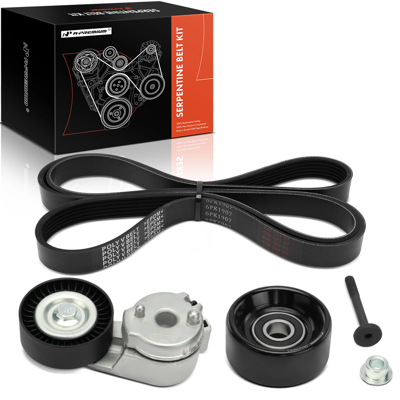 3 Pcs Serpentine Belt Drive Component Kit for 2000-2006 Jeep Wrangler